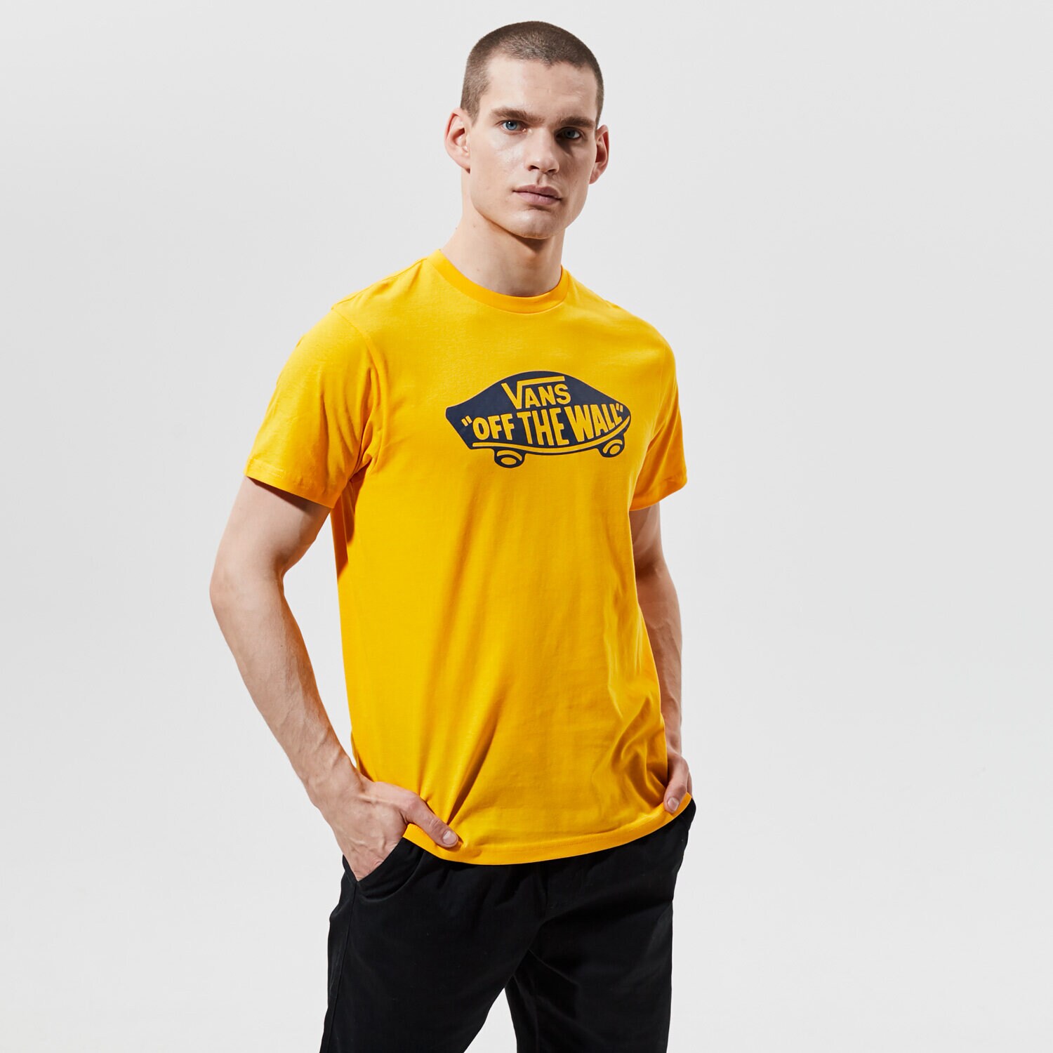 Bărbați tricou VANS TRICOU MN VANS OTW SAFFRON/TRENINGS BLUES VN000JAYZ5M1 Galben