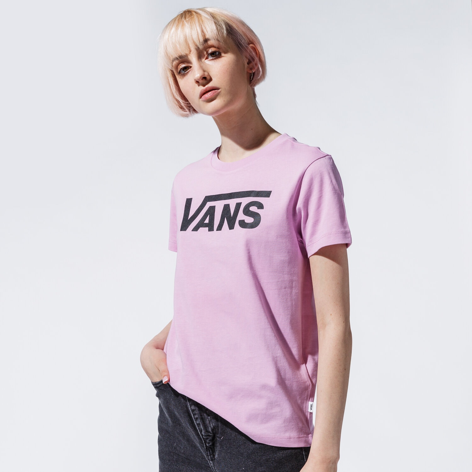 Femei tricou VANS TRICOU WM FLYING V CREW TEE ORCHID VN0A3UP40FS1 Roz
