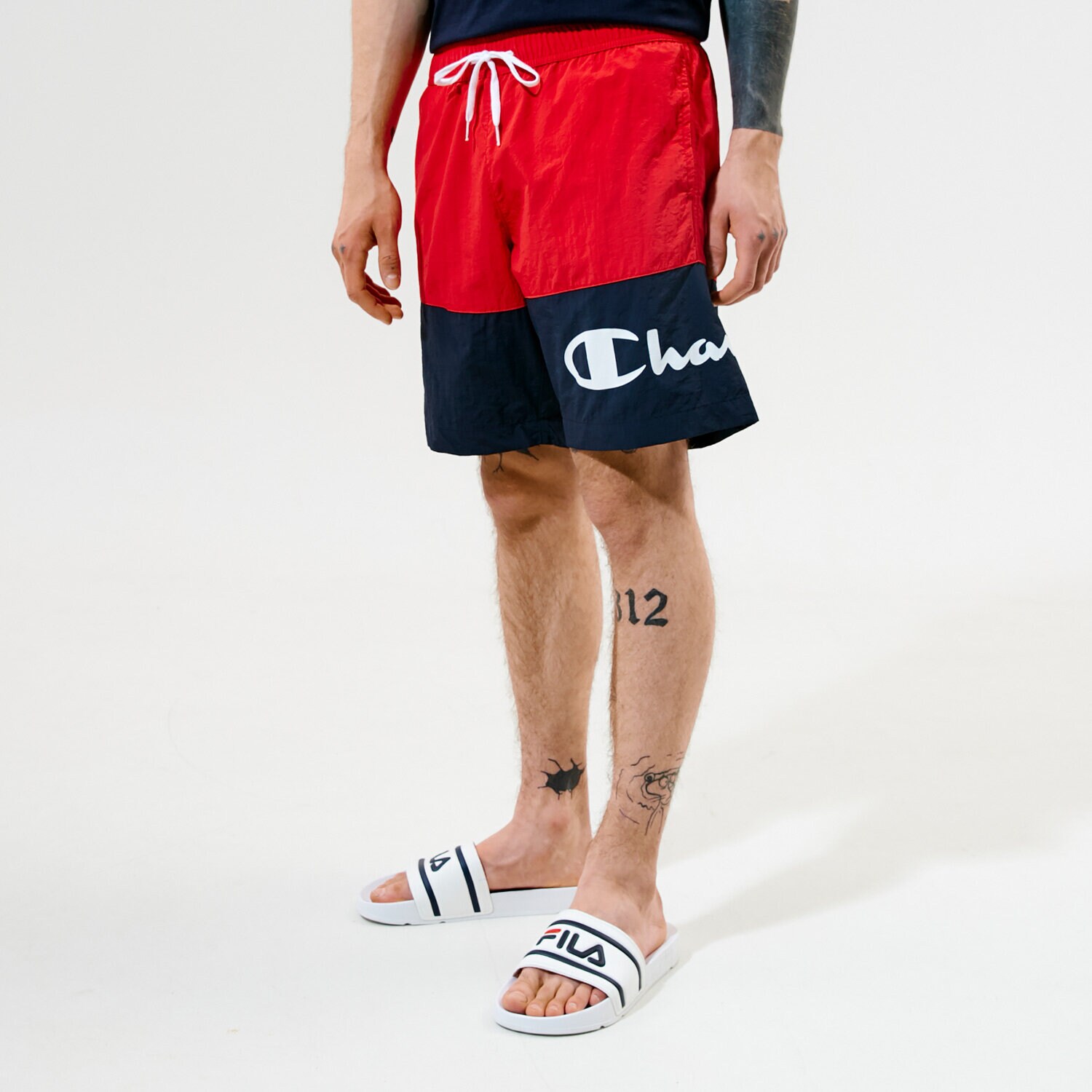 Femei pantaloni scurți CHAMPION PANTALONI SCURȚI BEACHSHORT 216070RS046 Roșu