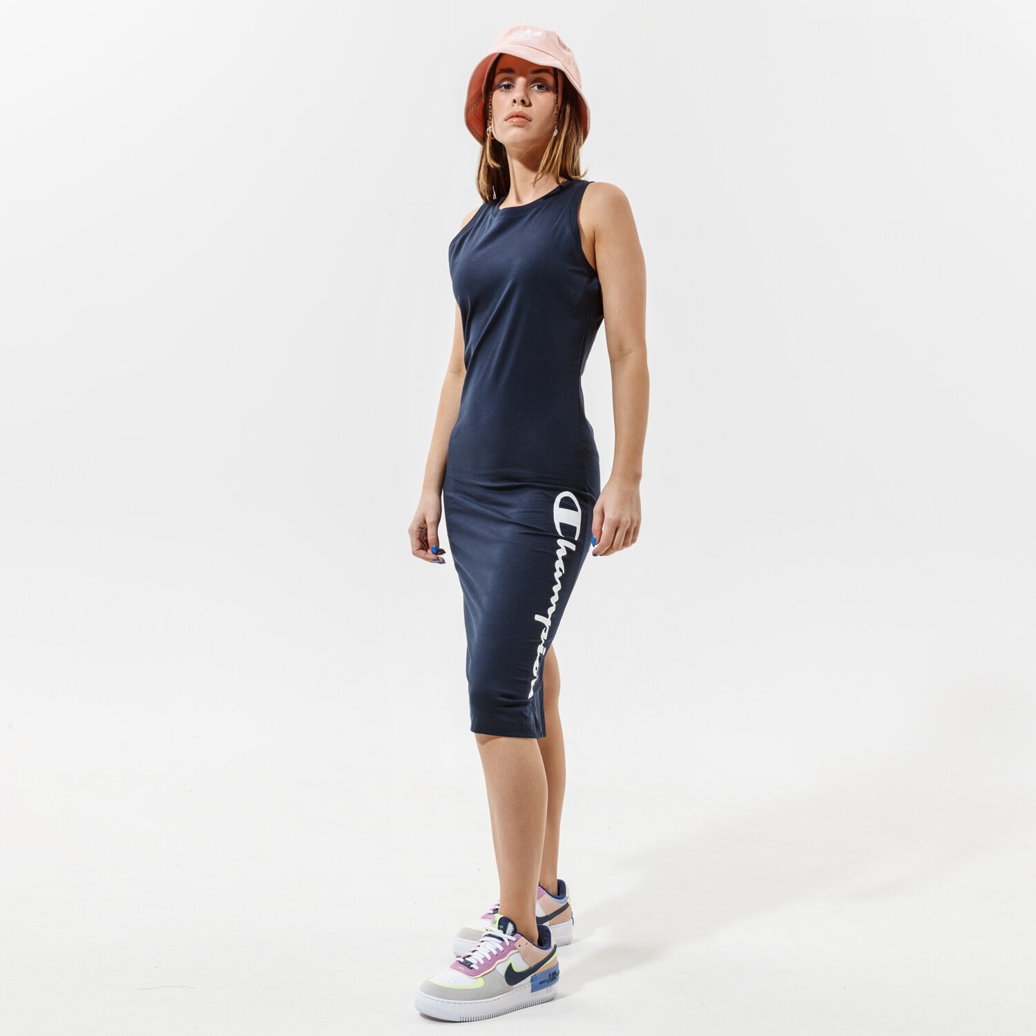 Femei rochii și fuste CHAMPION ROCHIE TRENINGS 112610BS501 Bleumarin