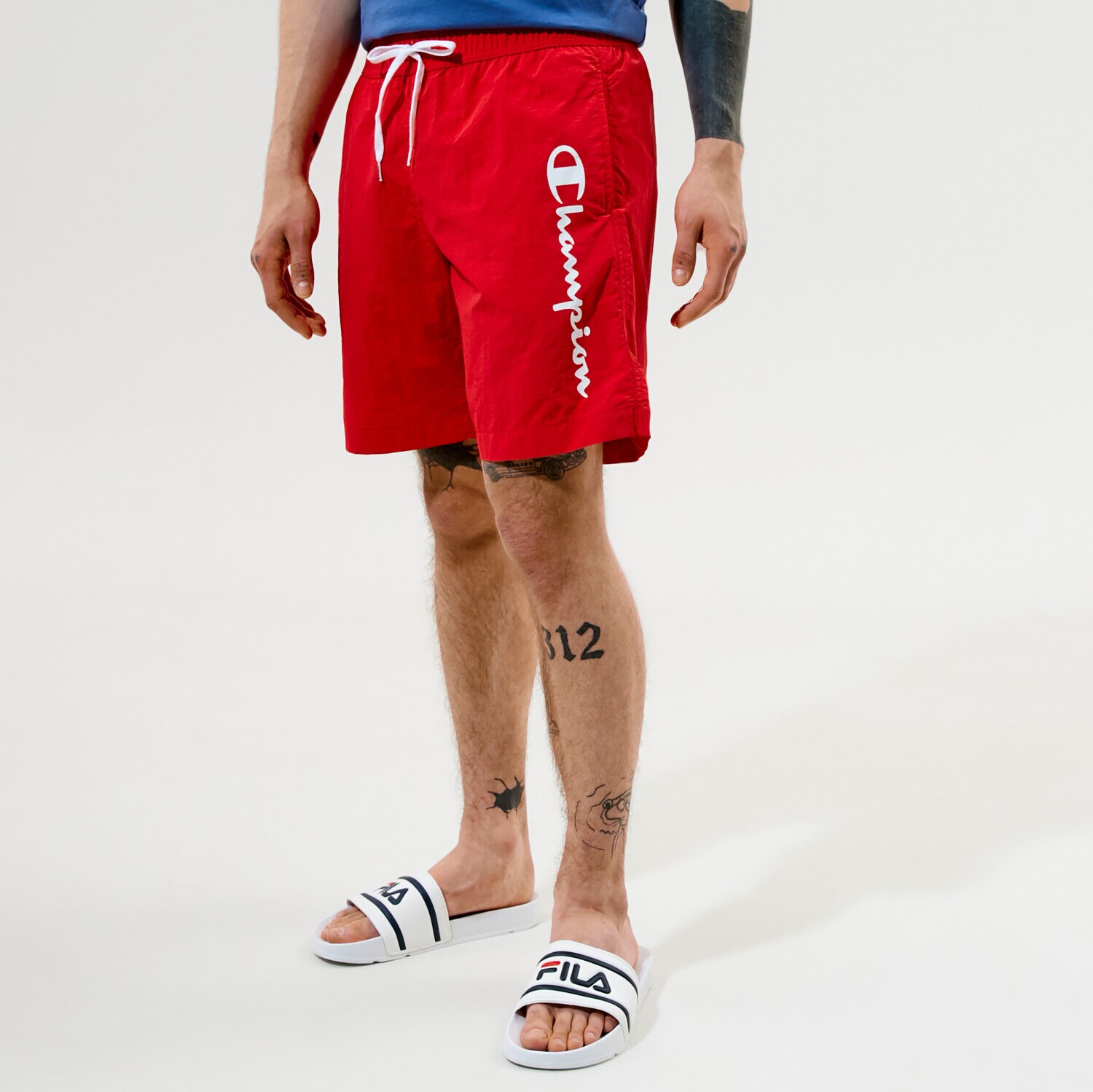 Femei pantaloni scurți CHAMPION PANTALONI SCURȚI BEACHSHORT 216068RS046 Roșu
