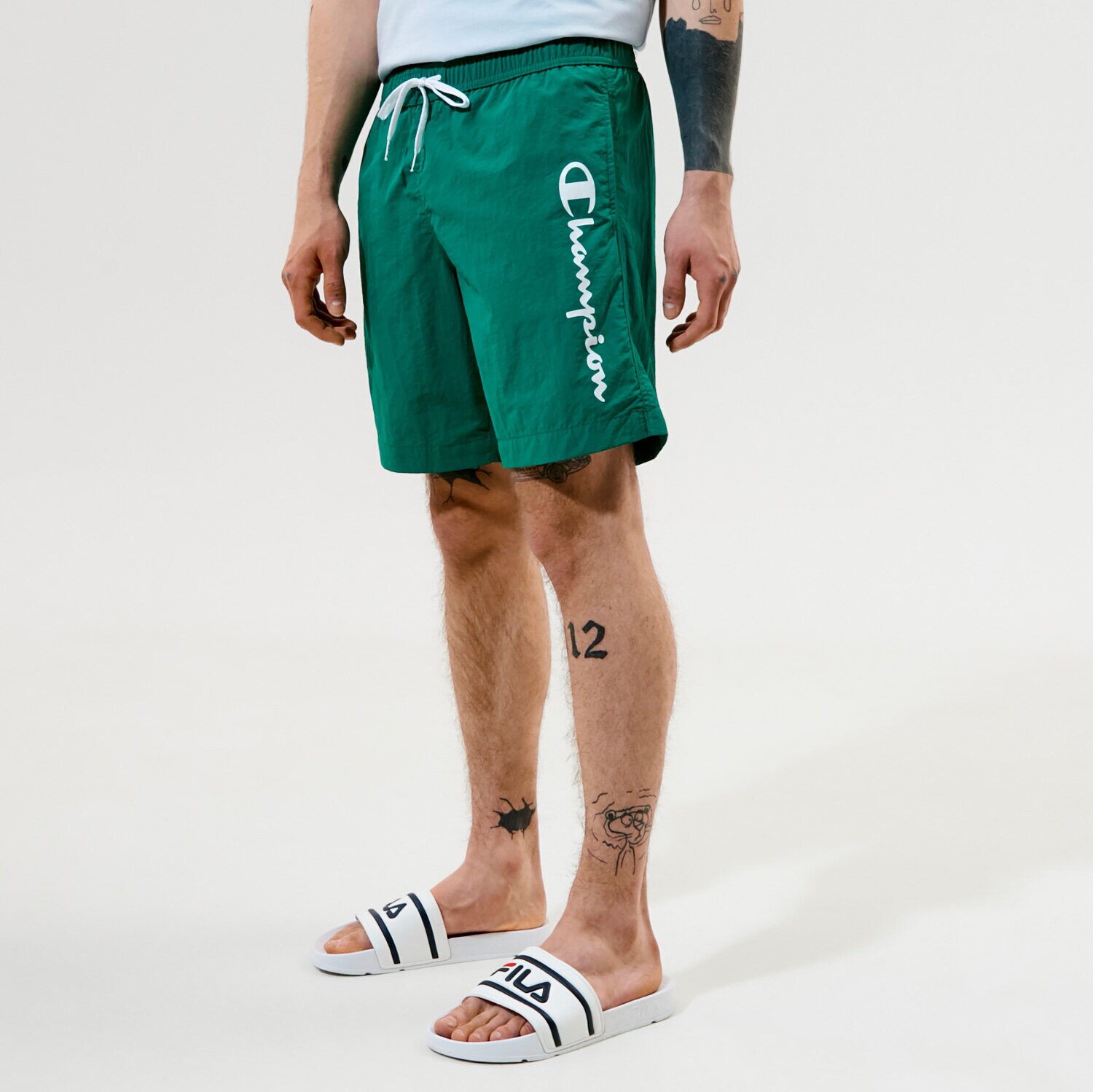 Femei pantaloni scurți CHAMPION PANTALONI SCURȚI BEACHSHORT 216068GS040 Verde