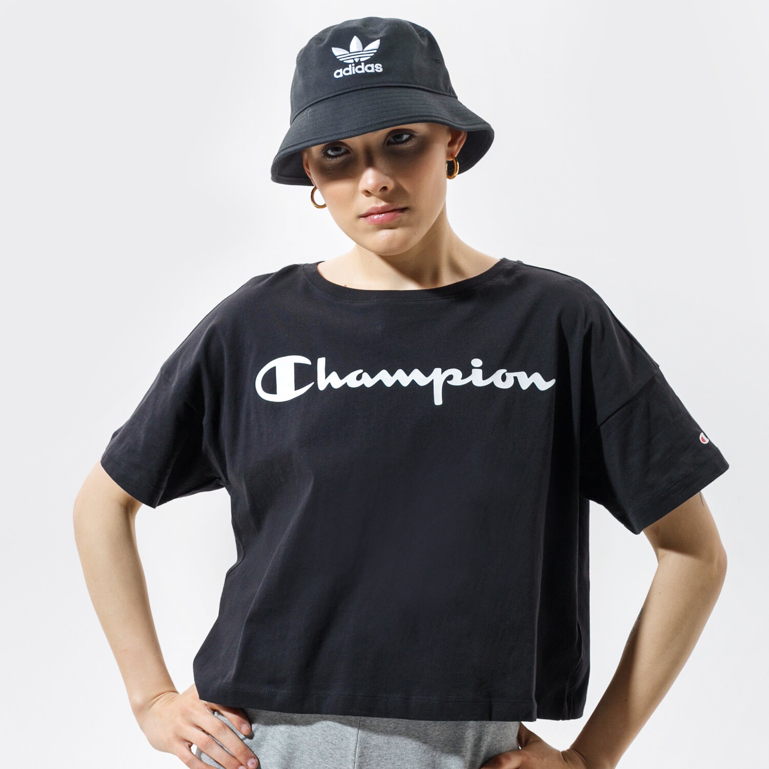 Femei tricou CHAMPION TRICOU CREWNECK TRICOU 113970KK001 Negru