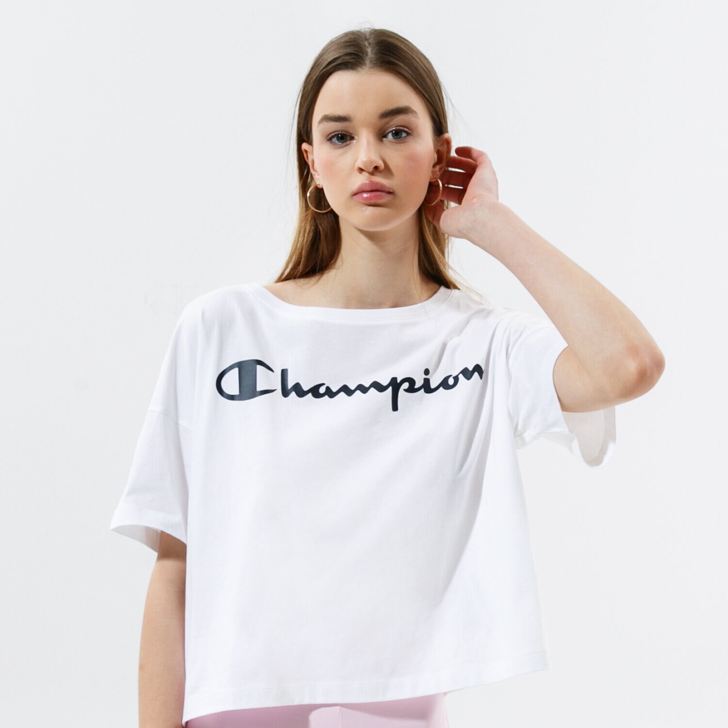 Femei tricou CHAMPION TRICOU CREWNECK TRICOU 113970WW001 Alb