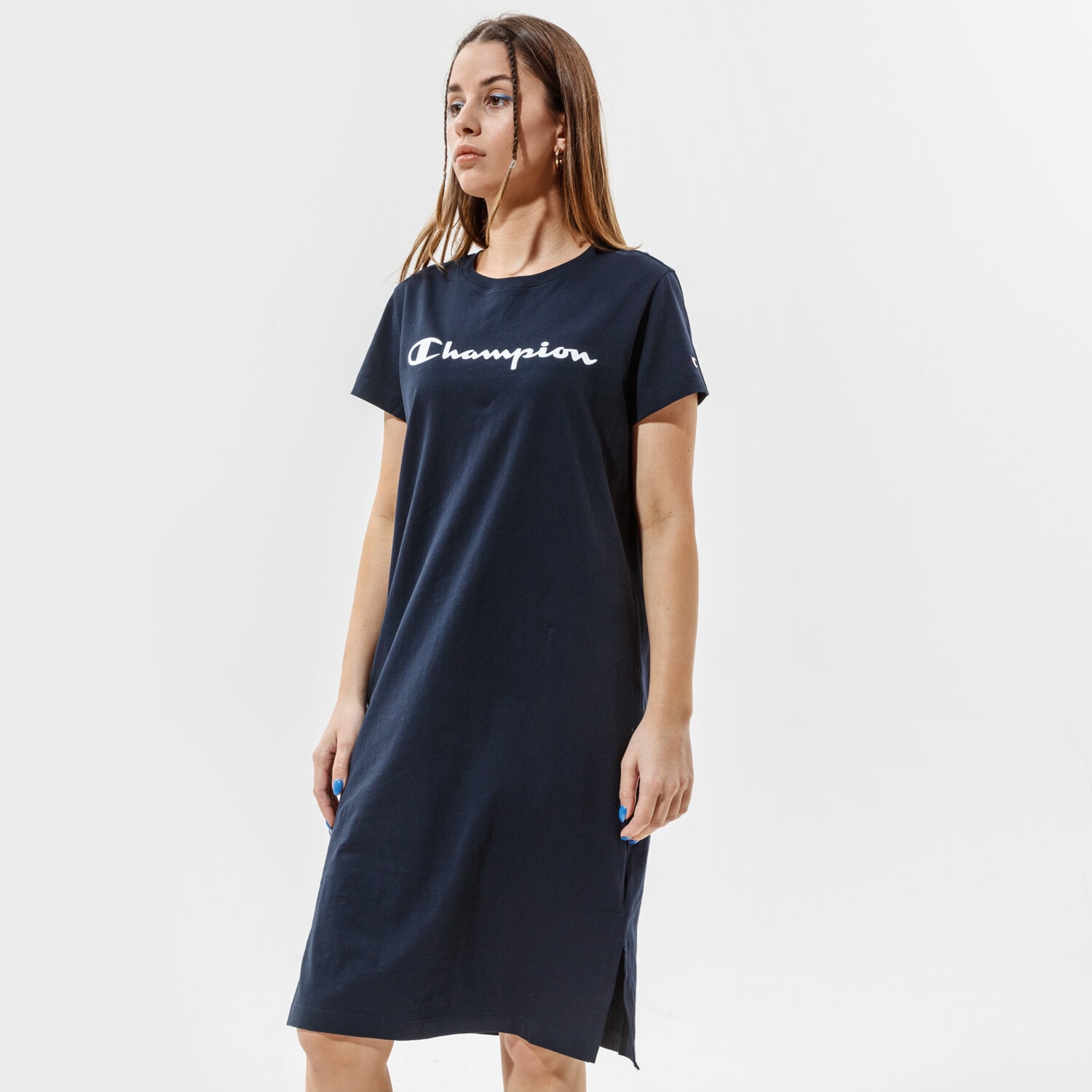 Femei rochii și fuste CHAMPION ROCHIE TRENINGS 112609BS501 Bleumarin
