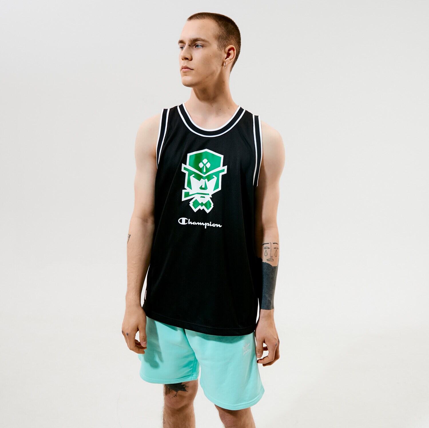 Bărbați tricou CHAMPION TRICOU MAIOU TOP 215015KK001 Negru