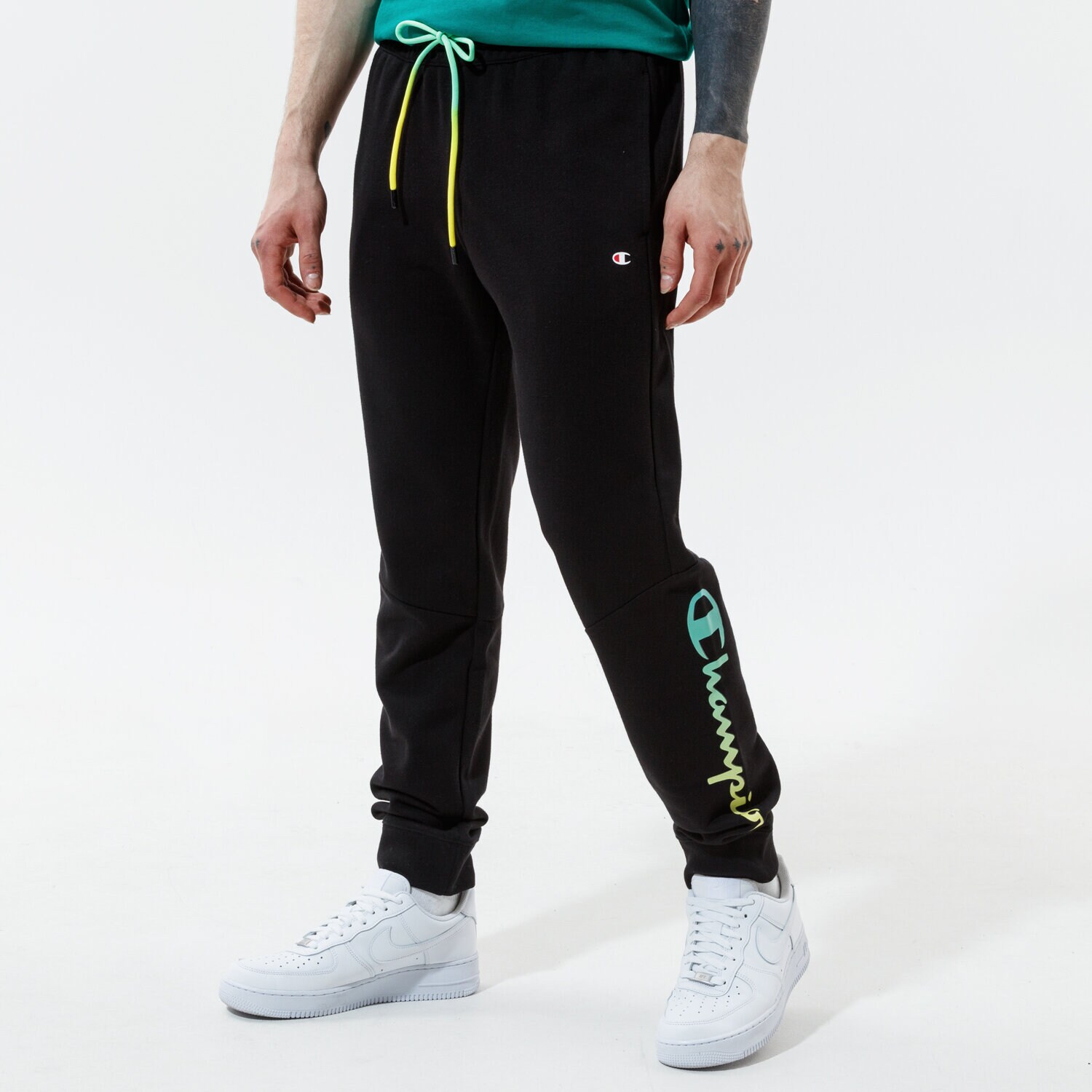 Bărbați pantaloni CHAMPION PANTALONI  RIB CUFF PANTS 215787KK001 Negru