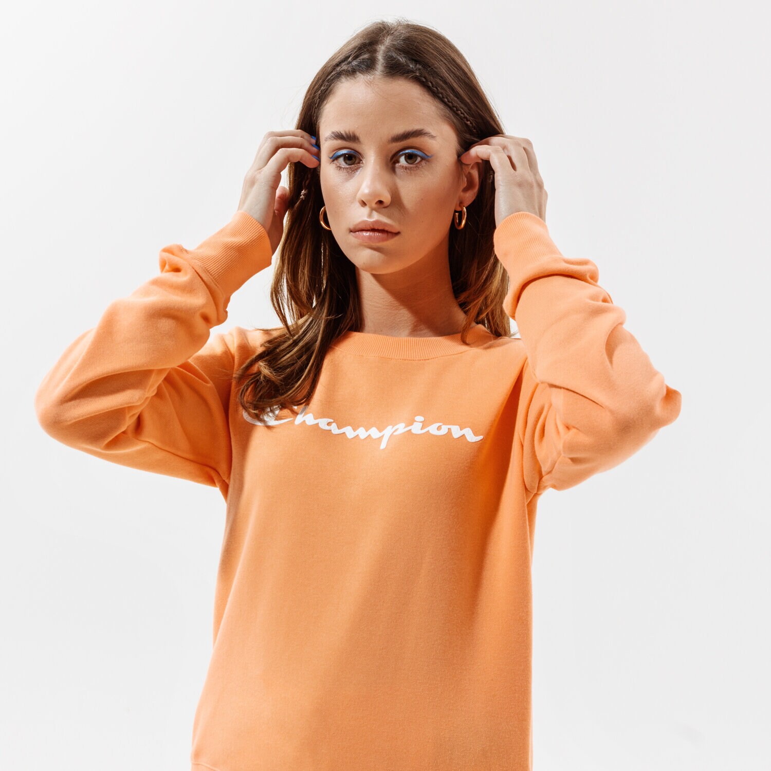 Femei bluză CHAMPION BLUZĂ CREWNECK SWEATSHIRT 112585PS122 Portocaliu