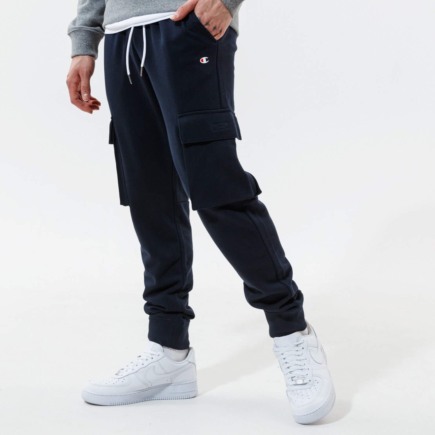 Bărbați pantaloni CHAMPION PANTALONI  RIB CUFF PANTS 216017BS501 Bleumarin
