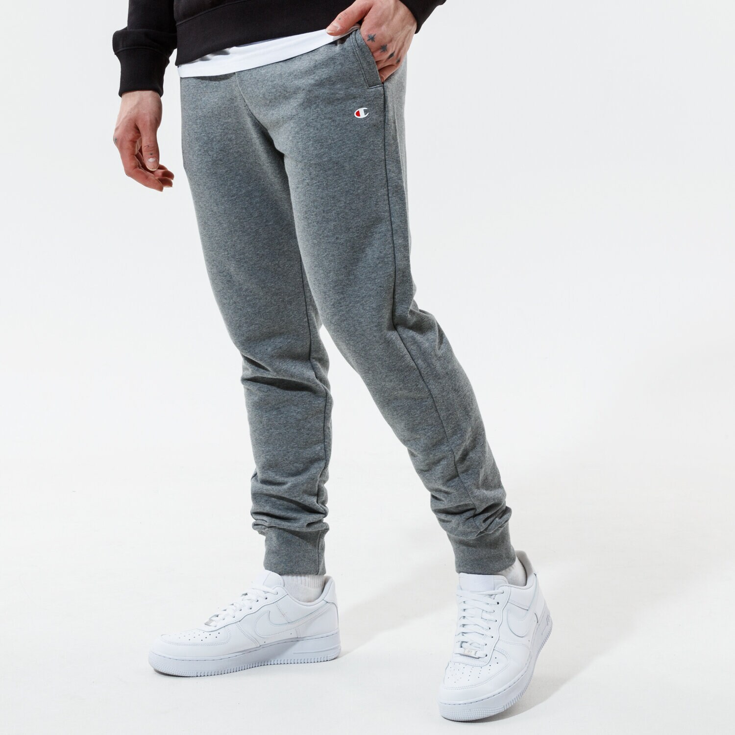 Bărbați pantaloni CHAMPION PANTALONI  RIB CUFF PANTS 216013EM515 Gri
