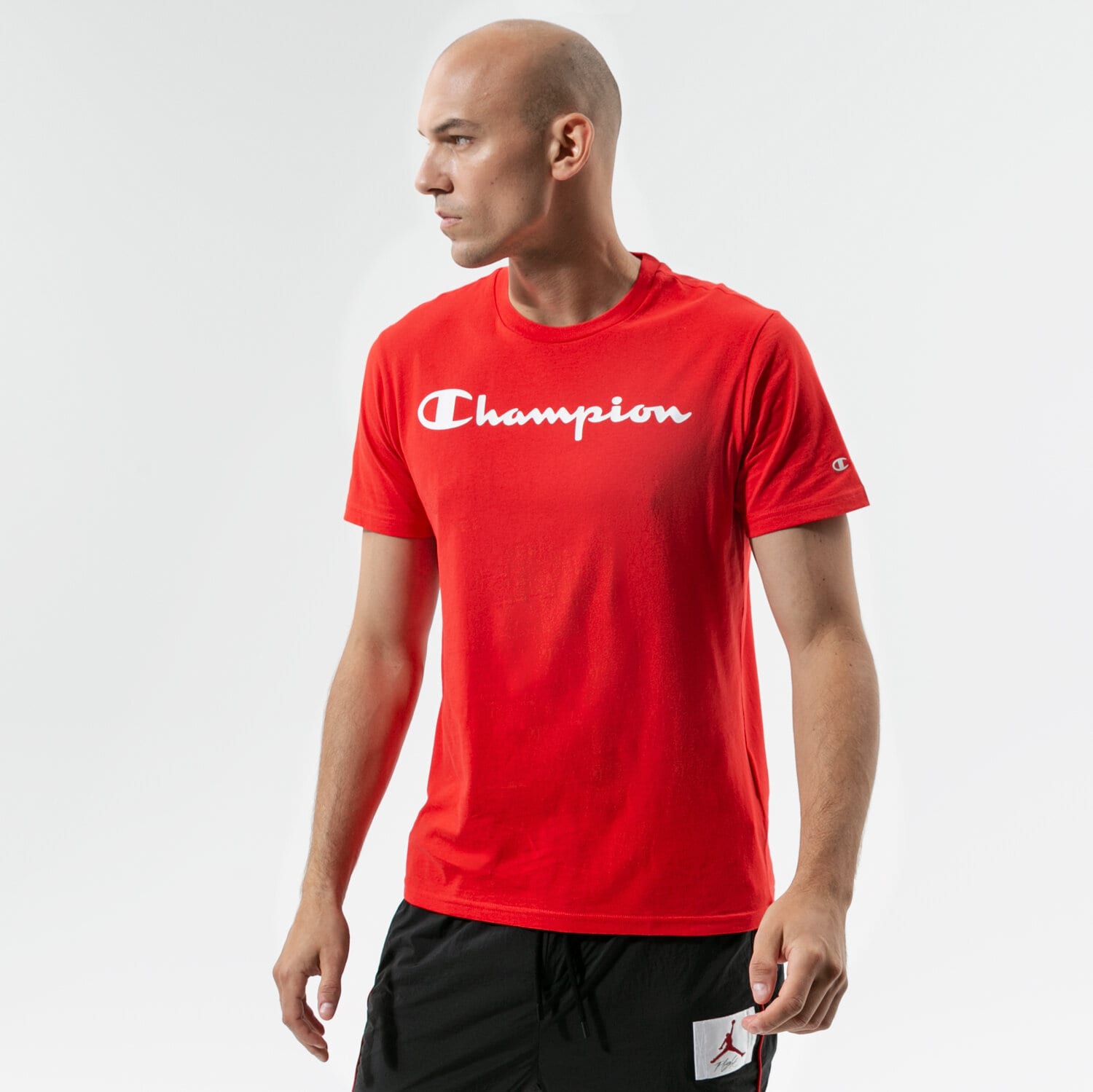 Bărbați tricou CHAMPION TRICOU CREWNECK TRICOU 216957RS046 Roșu