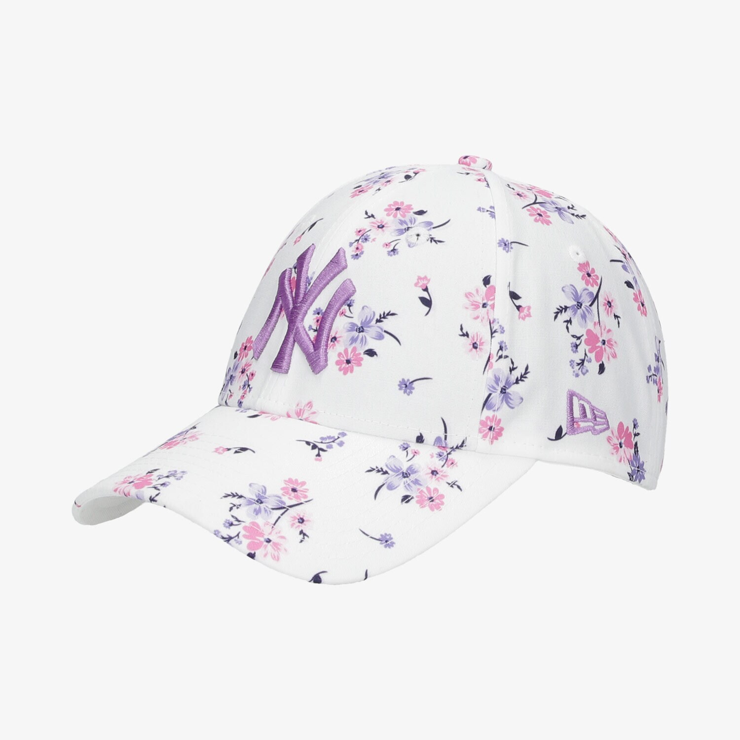 Copii șapcă NEW ERA CACIULA WMNS FLORAL 9FORTY NEYYAN WHI 60112730 Alb