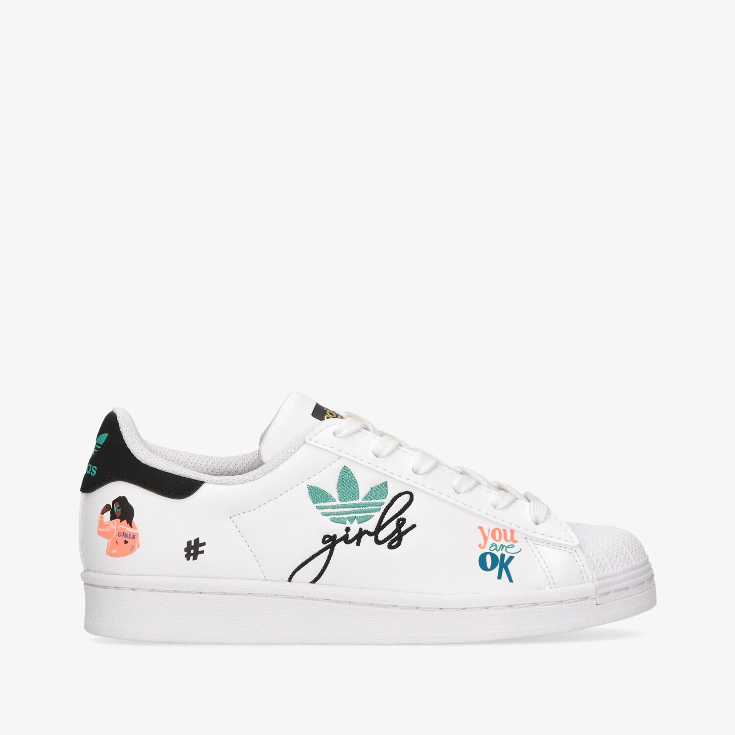 Copii pantofi sport ADIDAS SUPERSTAR PURE J H03995 Alb