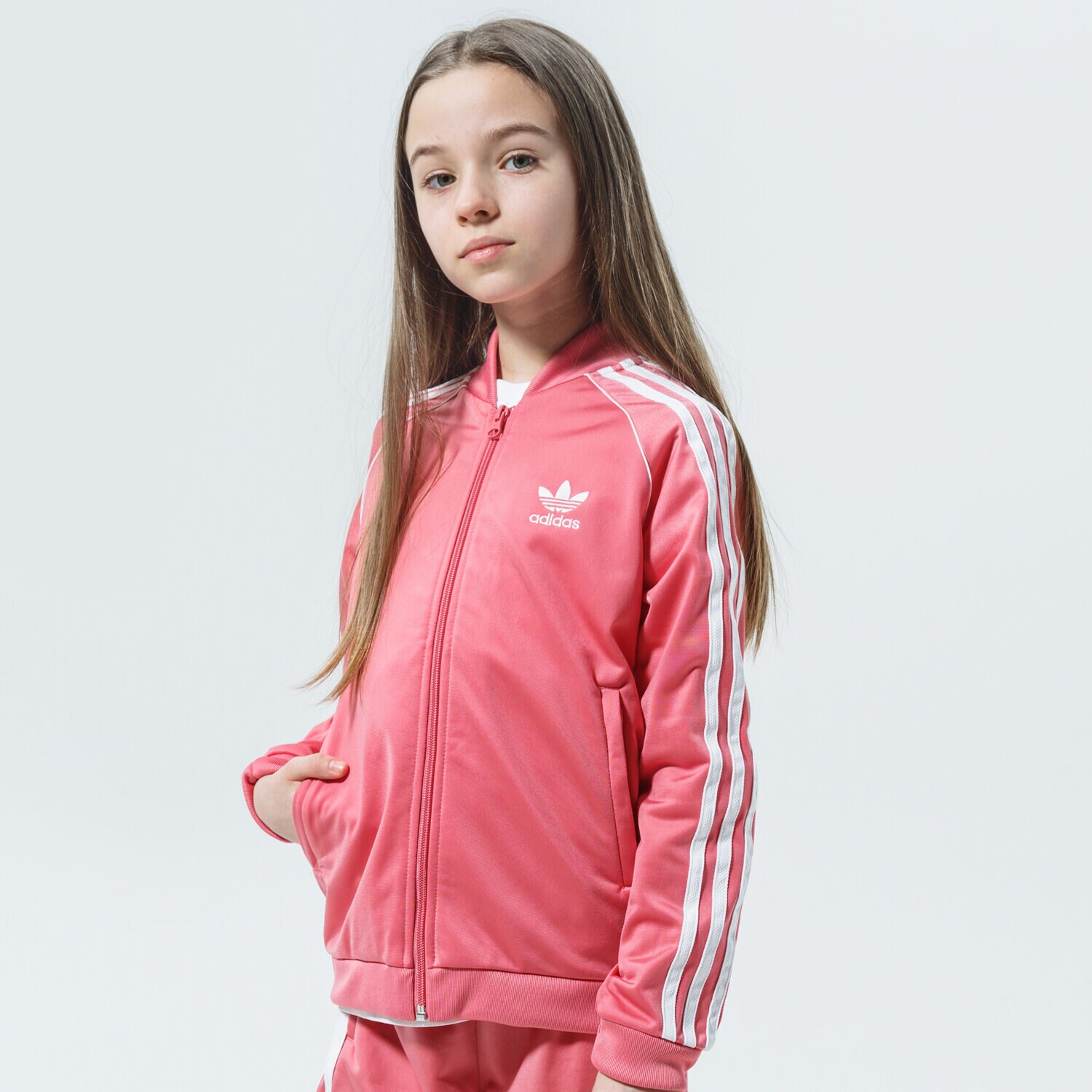 Copii bluză ADIDAS BLUZĂ SST TRACK TOP WW GN8450 Roz