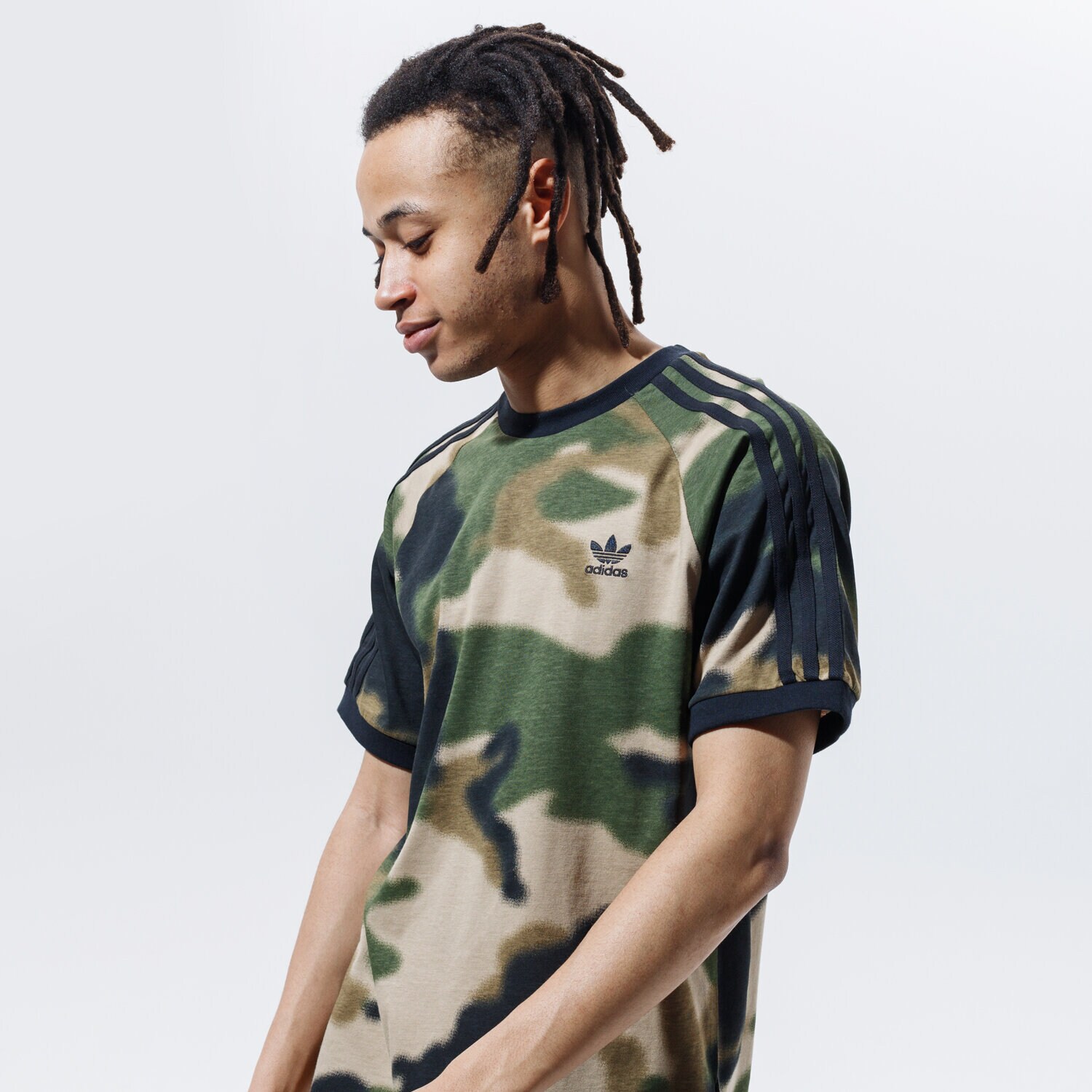 Bărbați tricou ADIDAS TRICOU CAMO AOP CALI T GN1882 Kaki