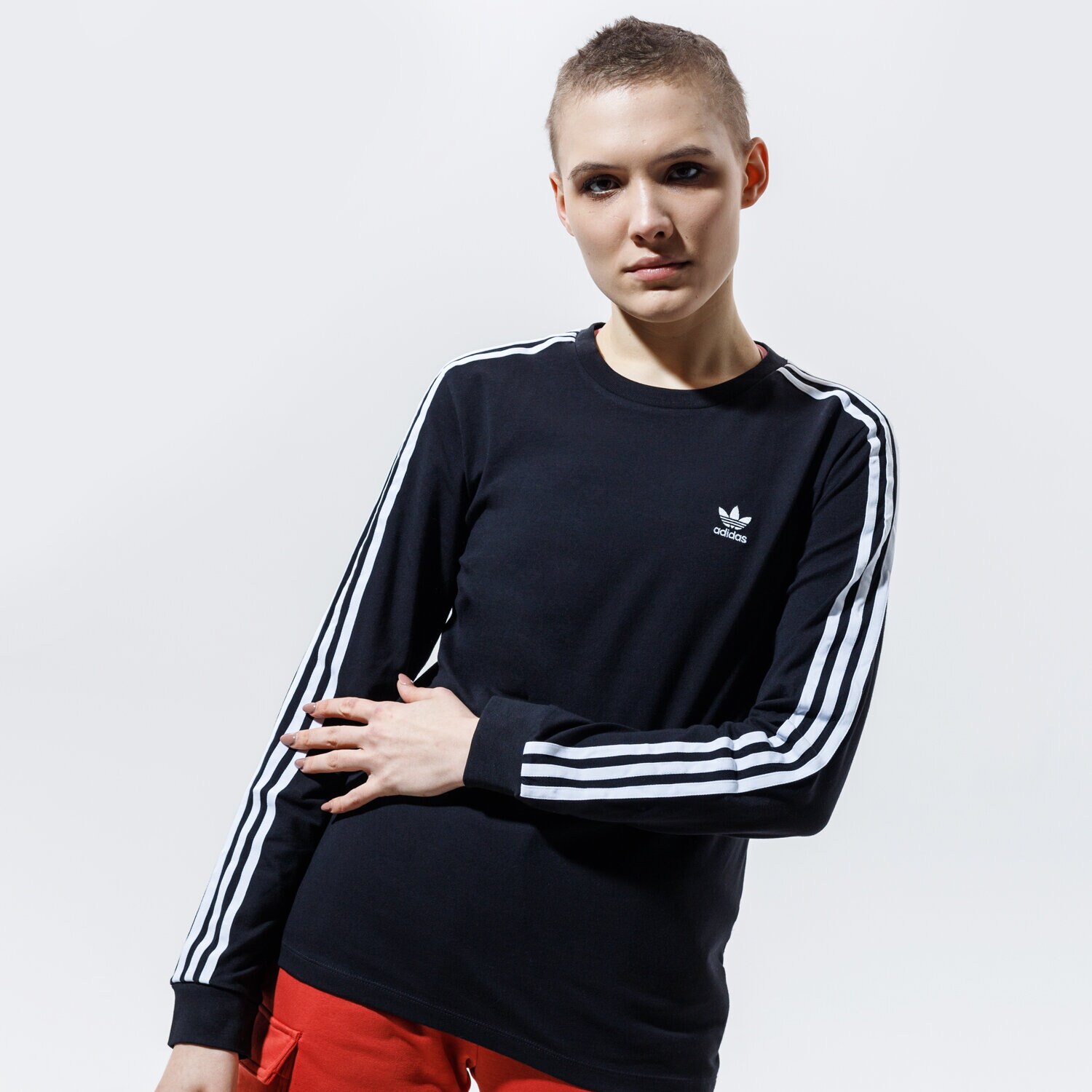Femei tricou ADIDAS TRICOU 3STR LONGSLEEVE #GN2911 Negru