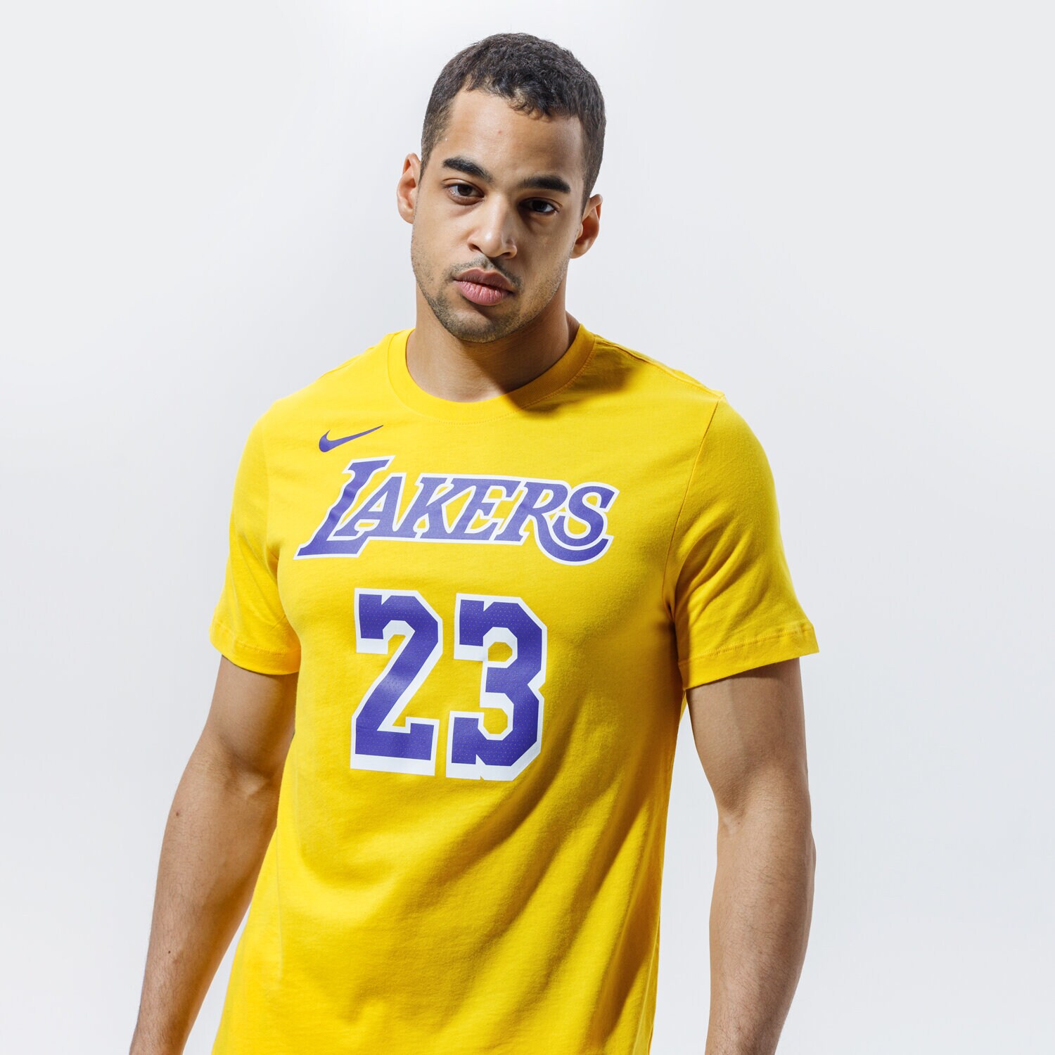 Bărbați tricou NIKE TRICOU LAKERS JAMES TEE NBA CV8528-730 Galben