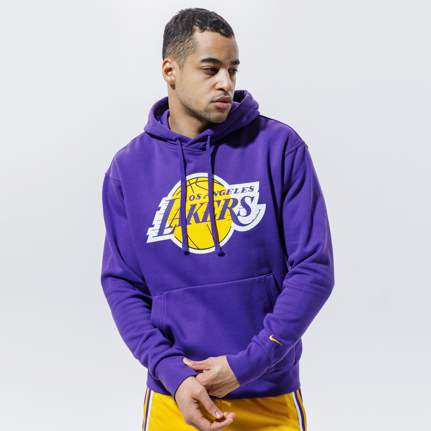 Bărbați bluză NIKE BLUZĂ CU GLUGĂ LOS ANGELES LAKERS ESSENTIAL NBA CN1197-504 Violet