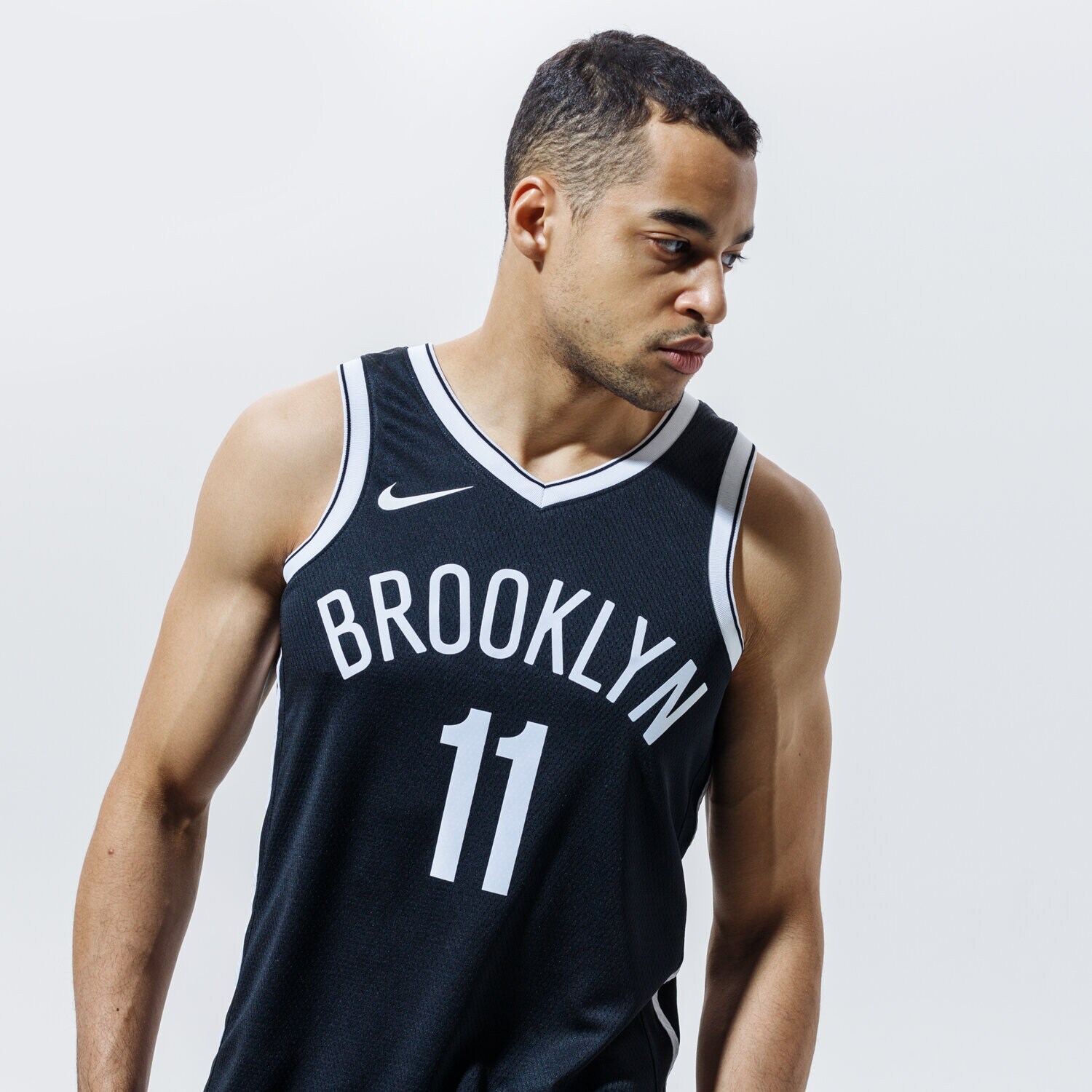Bărbați tricou NIKE MAIOU BROOKLYN NETS IRVING SWINGMAN ICON 2020 NBA CW3658-015 Negru