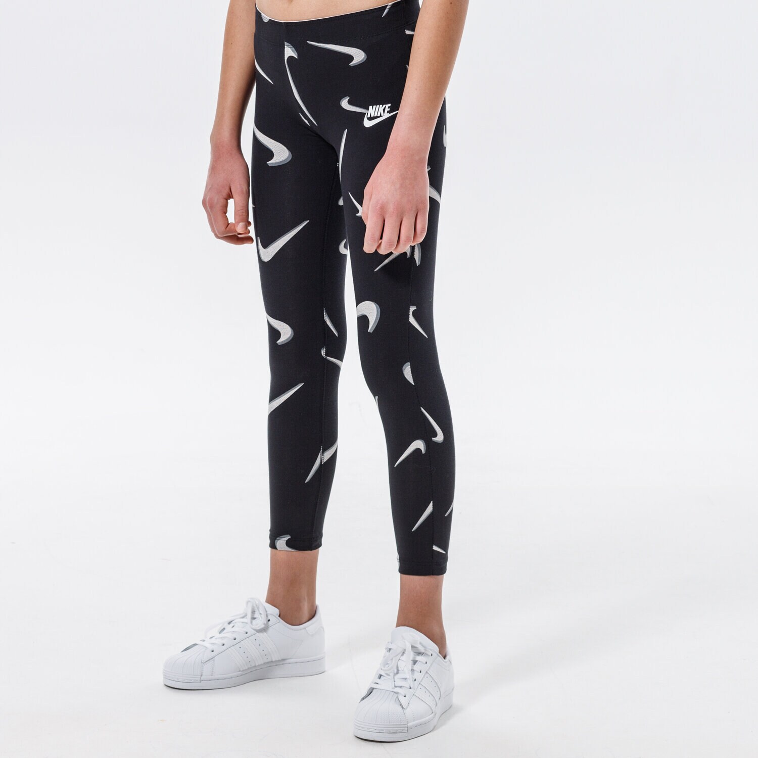 Pantaloni pentru copii NIKE COLANȚI SPORTSWEAR GIRL DA1239-010 Negru