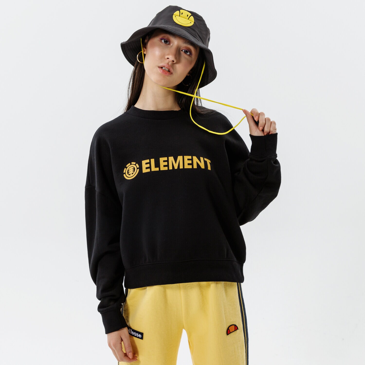 Femei bluză ELEMENT BLUZĂ LOGIC CREW W Z3CRB23732 Negru