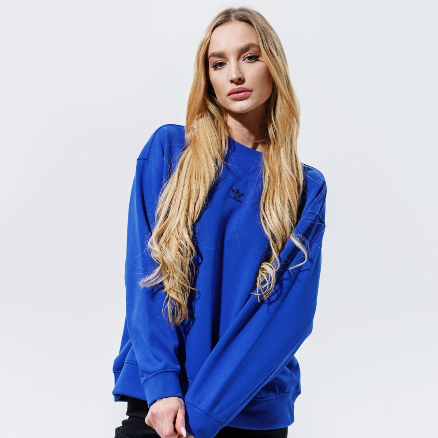 Femei bluză ADIDAS BLUZĂ SWEATSHIRT GN4766 Albastru