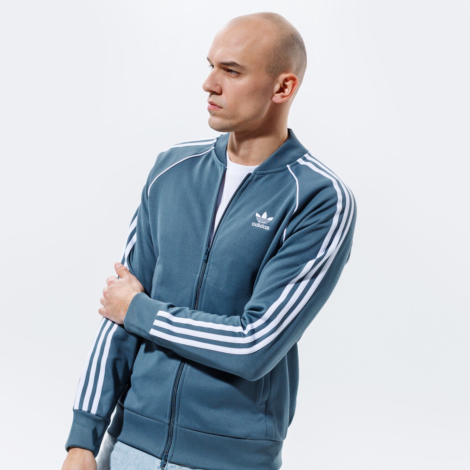 Bărbați bluză ADIDAS BLUZĂ SST TT P BLUE GN3516 Albastru