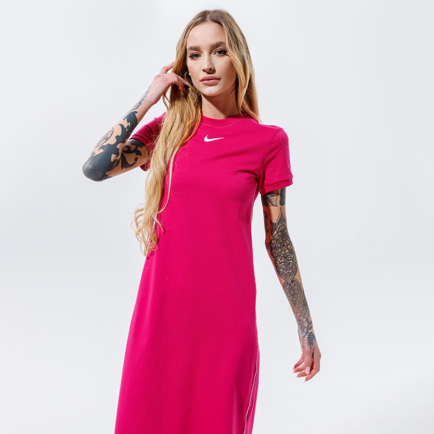 Femei rochii și fuste NIKE ROCHIE SPORTSWEAR ICON CLASH DC5290-615 Roz