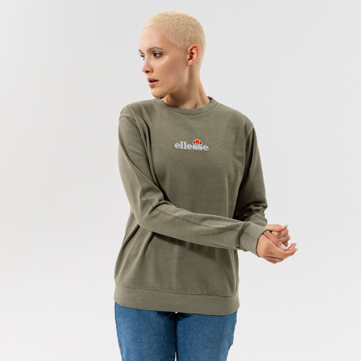 Femei bluză ELLESSE BLUZĂ SAPPAN SWEATSHIRT KHA SGK13149506 Kaki