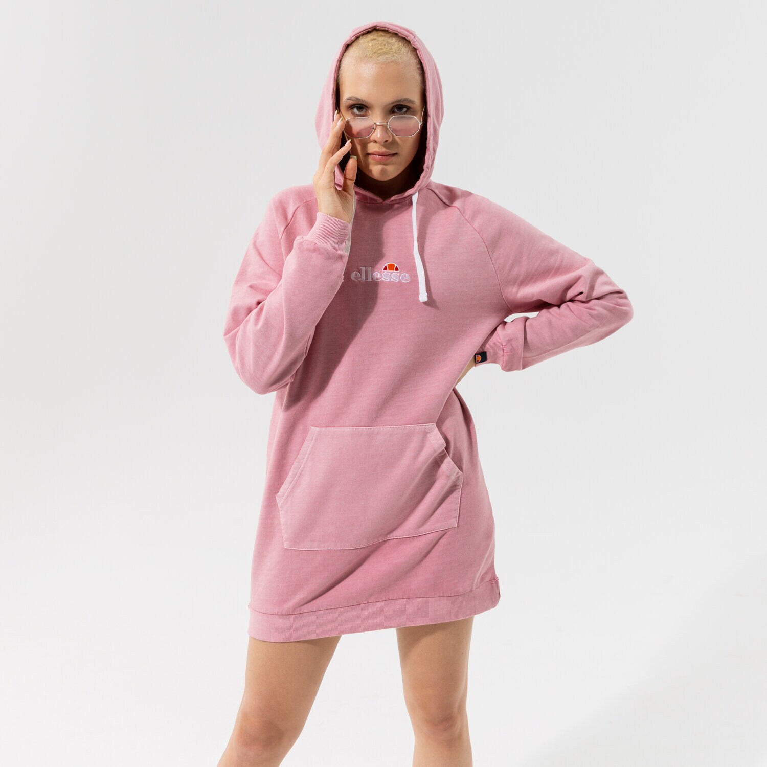 Femei bluză ELLESSE BLUZĂ CU GLUGĂ TRIPHALA TRENINGS PINK SGK13152814 Roz