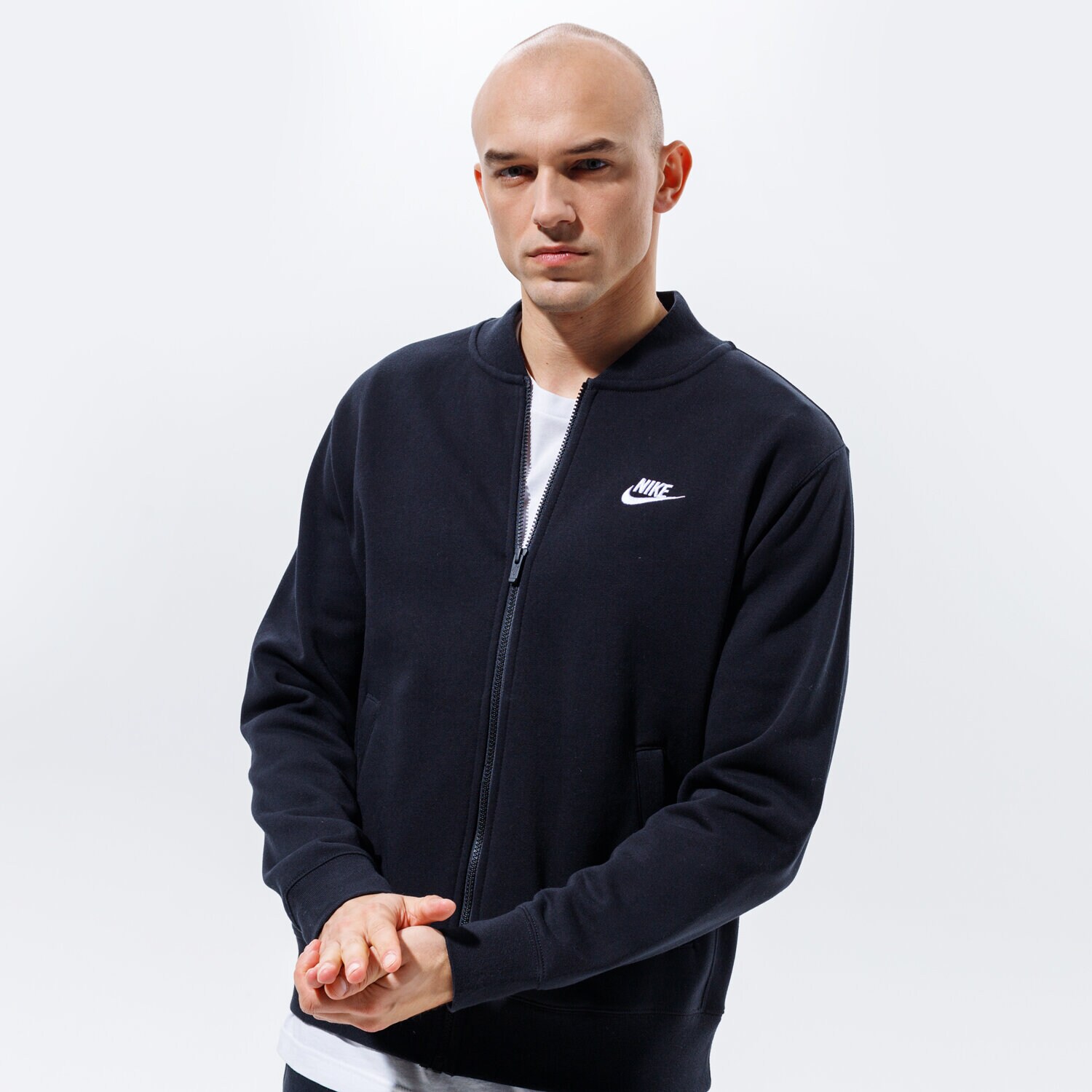 Bărbați bluză NIKE BLUZĂ SPORTSWEAR CLUB FLEECE BV2686-010 Negru