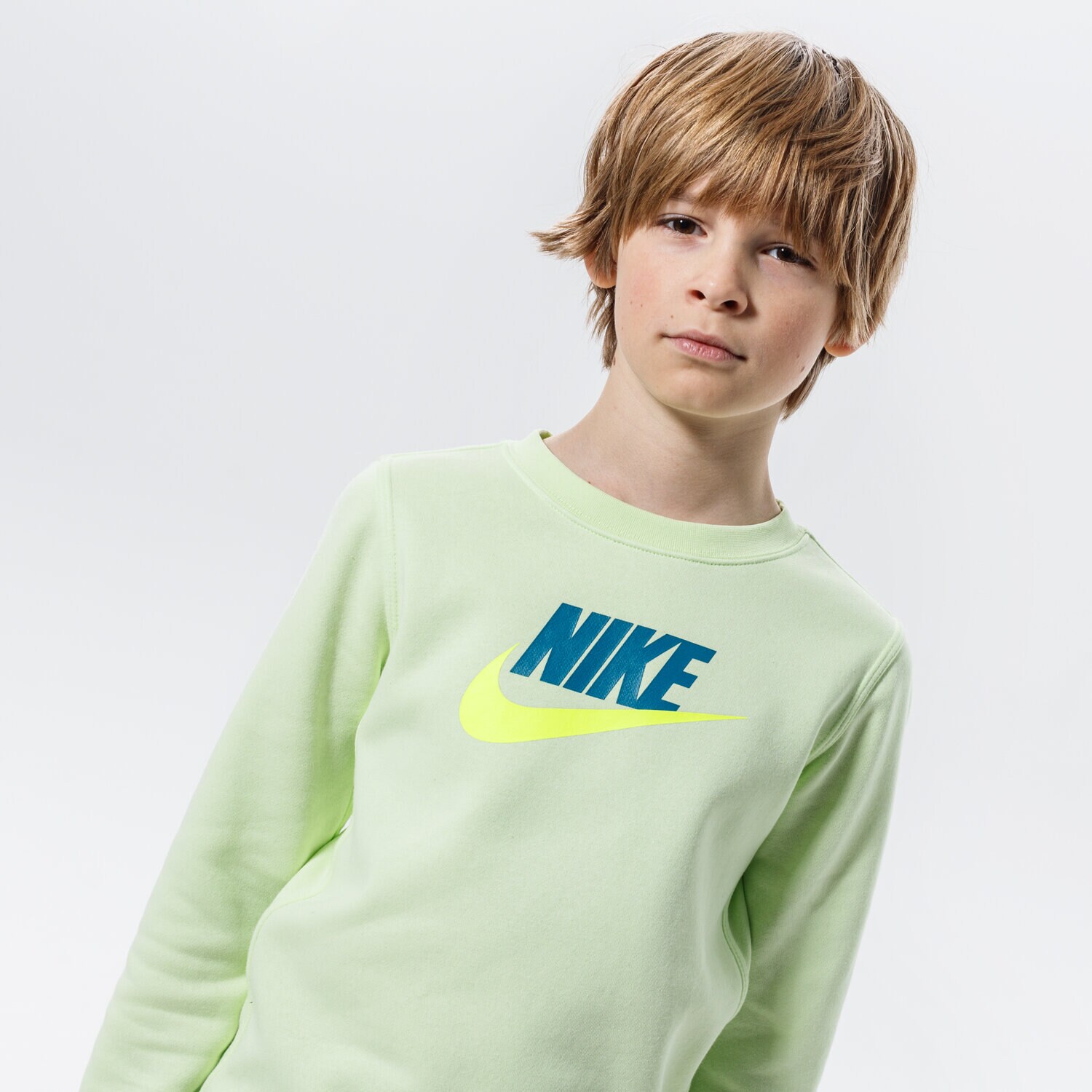 Copii bluză NIKE BLUZĂ SPORTSWEAR CLUB FLEECE BOY CV9297-383 Verde