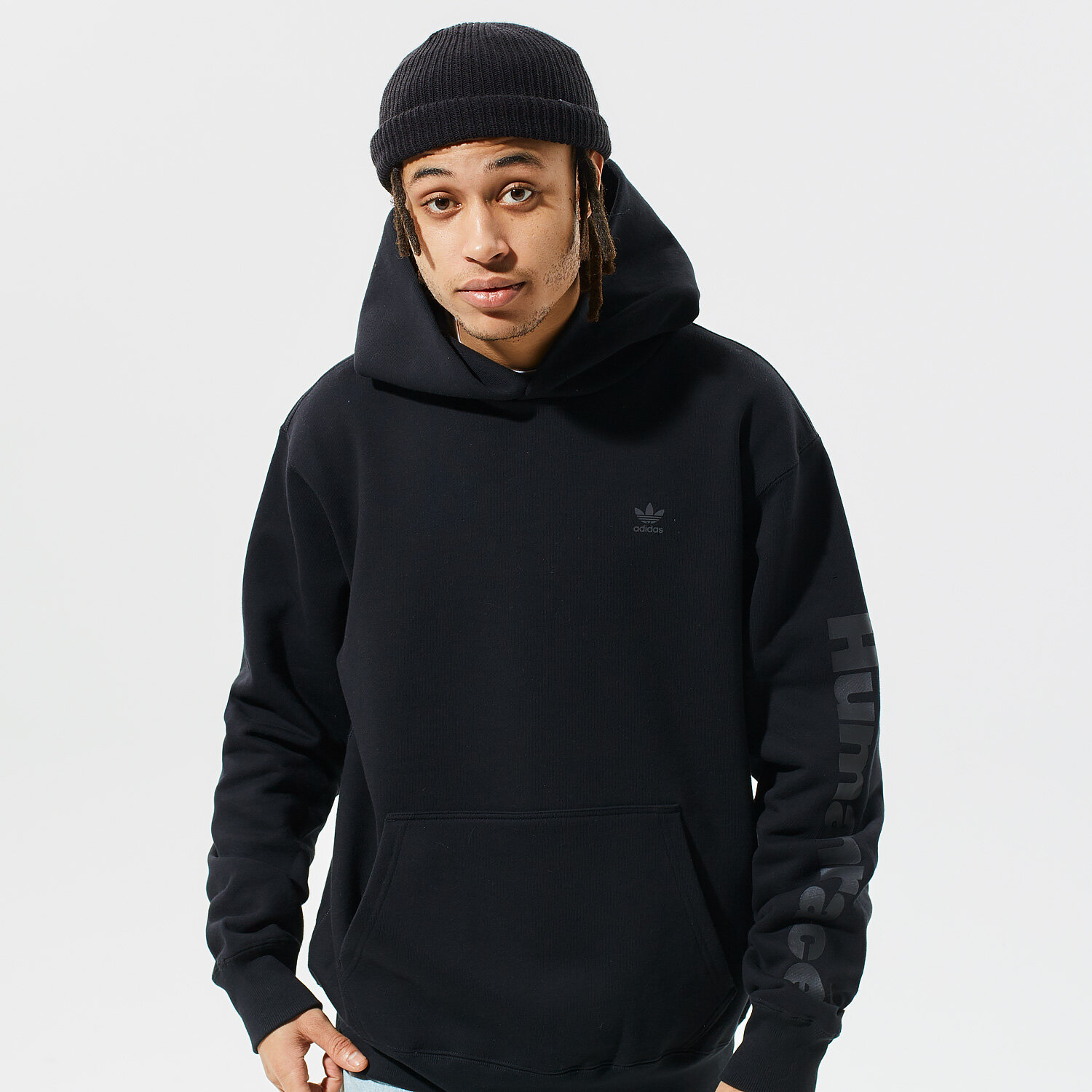Bărbați bluză ADIDAS BLUZĂ CU GLUGĂ PHARRELL BF HOODIE GT4326 Negru
