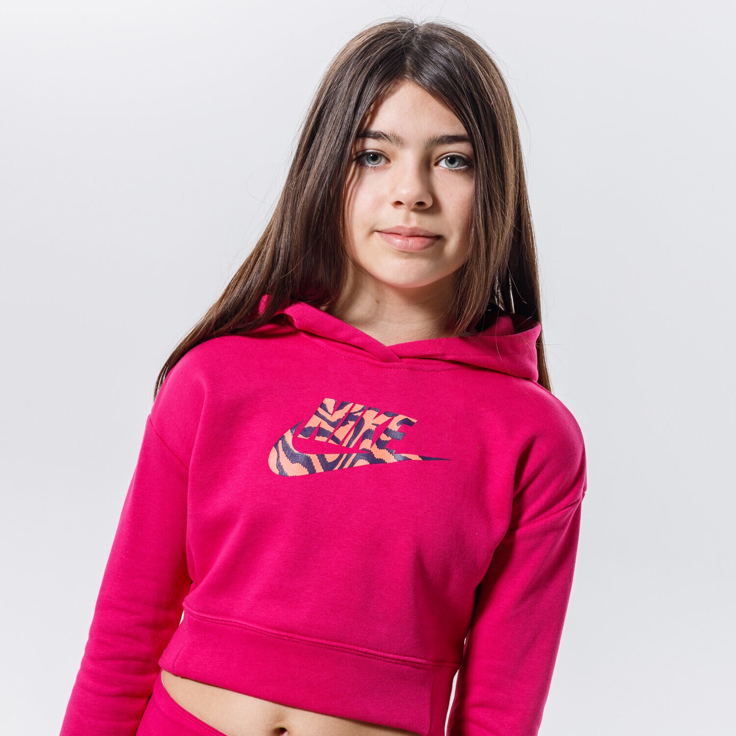 Copii bluză NIKE BLUZĂ CU GLUGĂ SPORTSWEAR GIRL DC9763-615 Roz