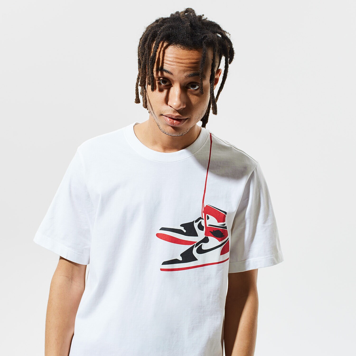 Bărbați tricou JORDAN TRICOU AJ1 SHOE CZ0432-100 Alb