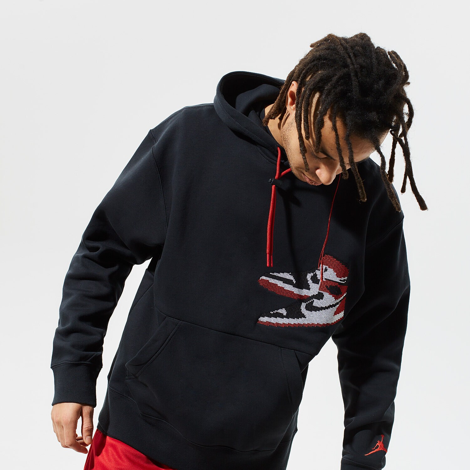 Bărbați bluză JORDAN BLUZĂ CU GLUGĂ JUMPMAN HOLIDAY CT3457-010 Negru
