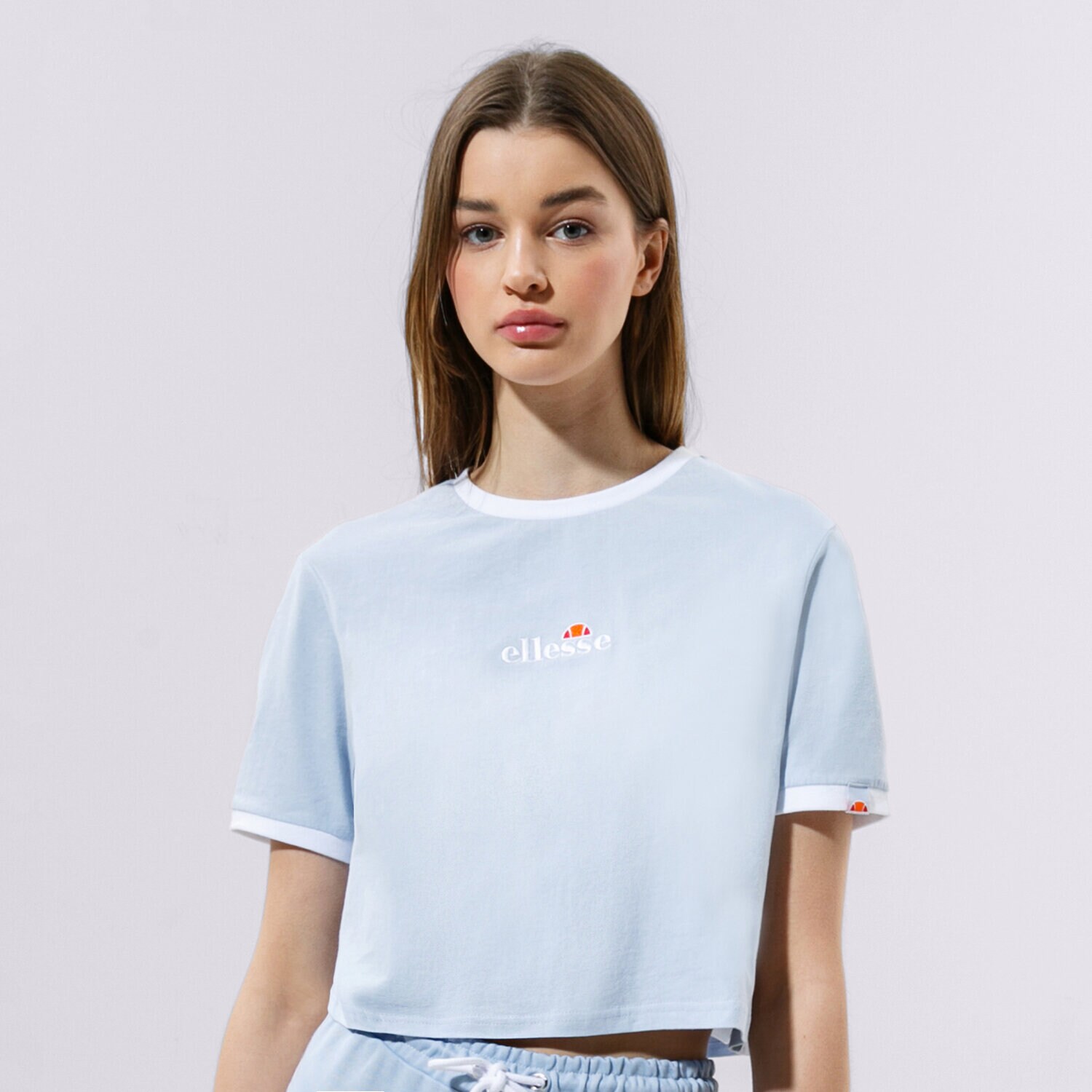Femei tricou ELLESSE TRICOU DERLA CROP TRICOU LBLUE SGJ11884426 Albastru