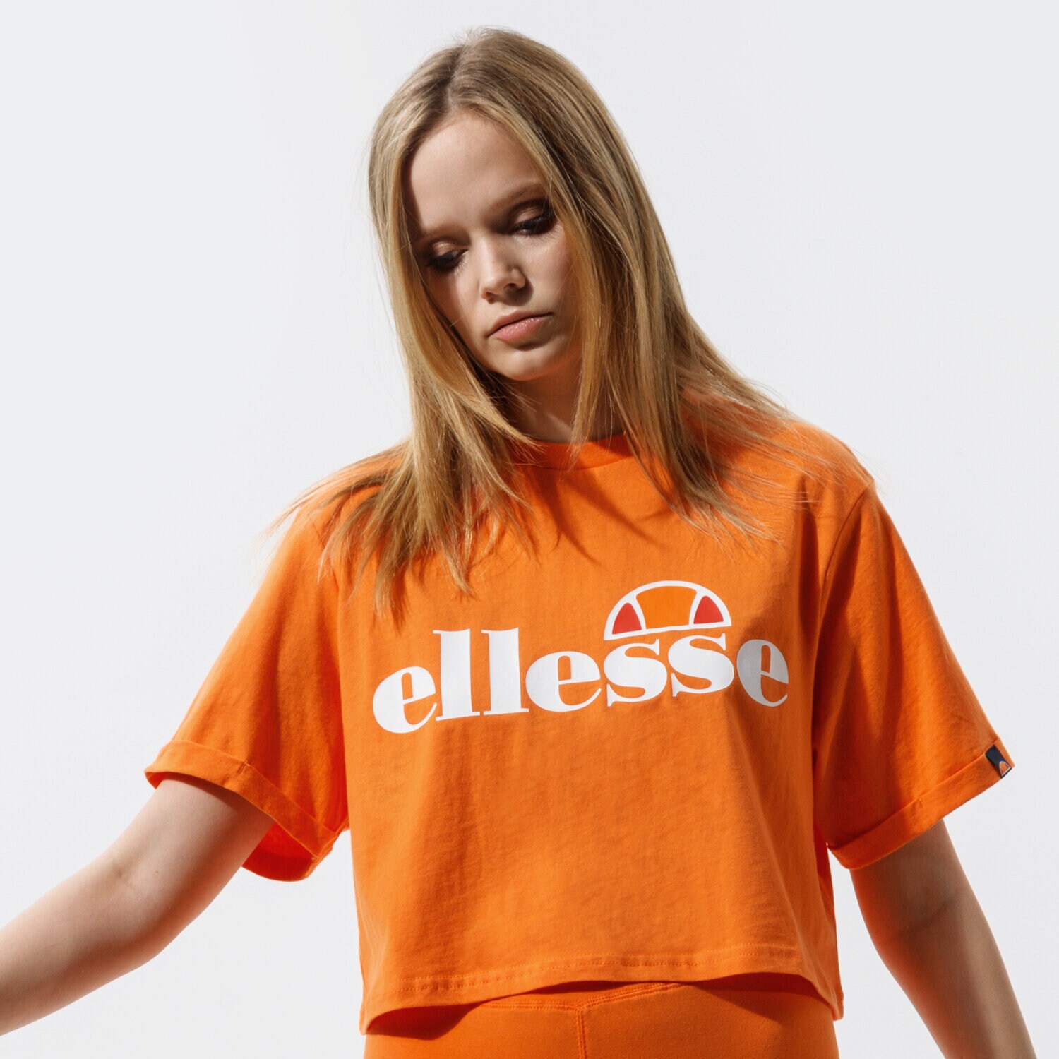 Femei tricou ELLESSE TRICOU ALBERTA CROPPED TEE ORNG SGI04484704 Portocaliu