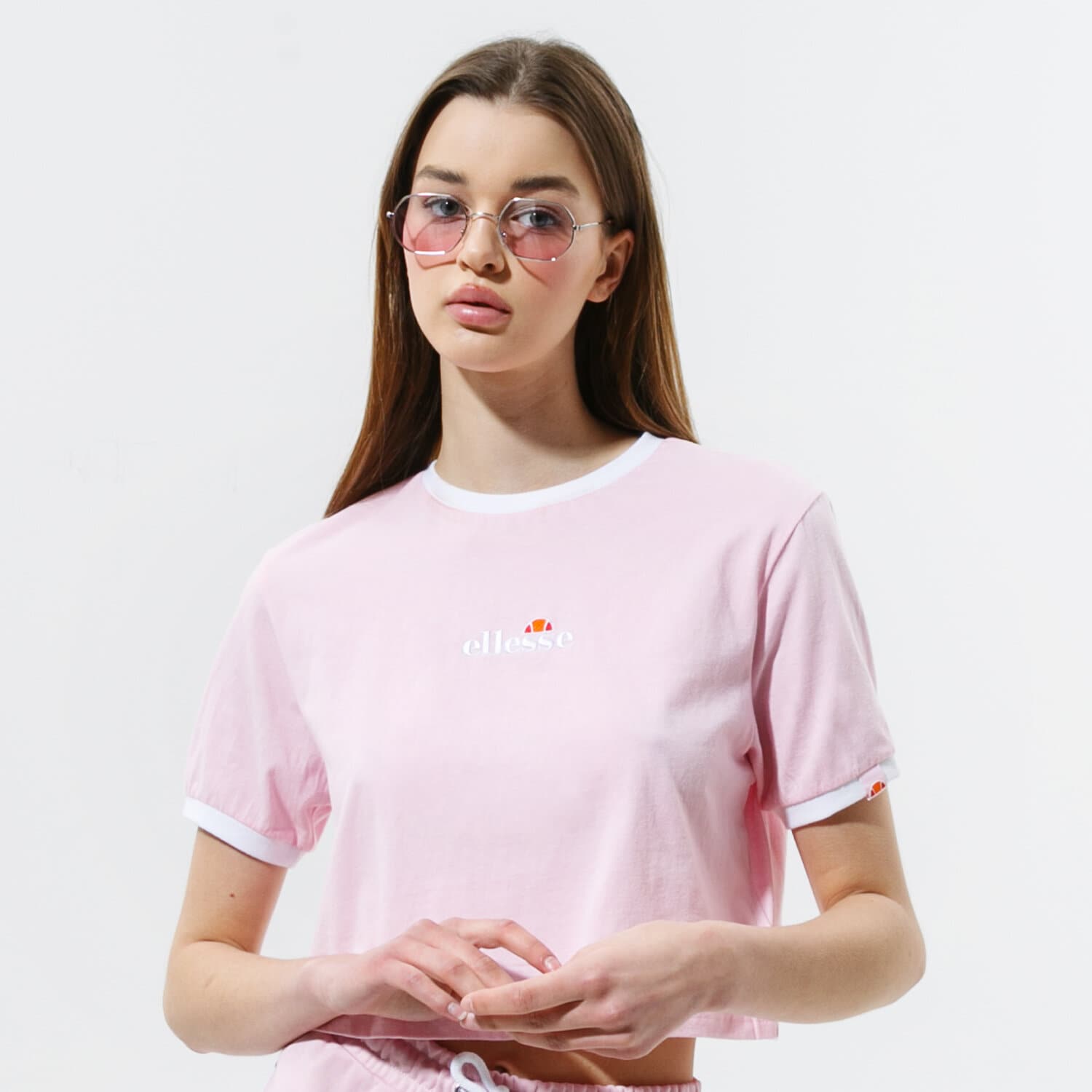Femei tricou ELLESSE TRICOU DERLA CROP TRICOU LPINK SGJ11884808 Roz