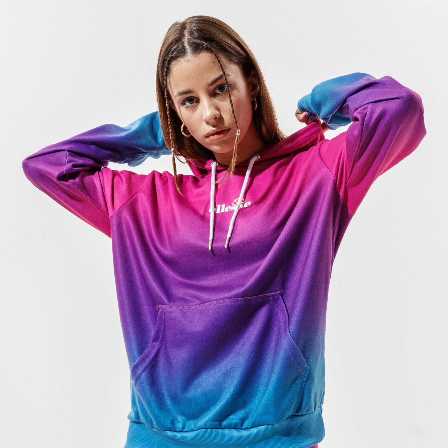 Femei bluză ELLESSE BLUZĂ CU GLUGĂ PROTEBBE OH HOODY MLT SGJ11911940 Mulicolor