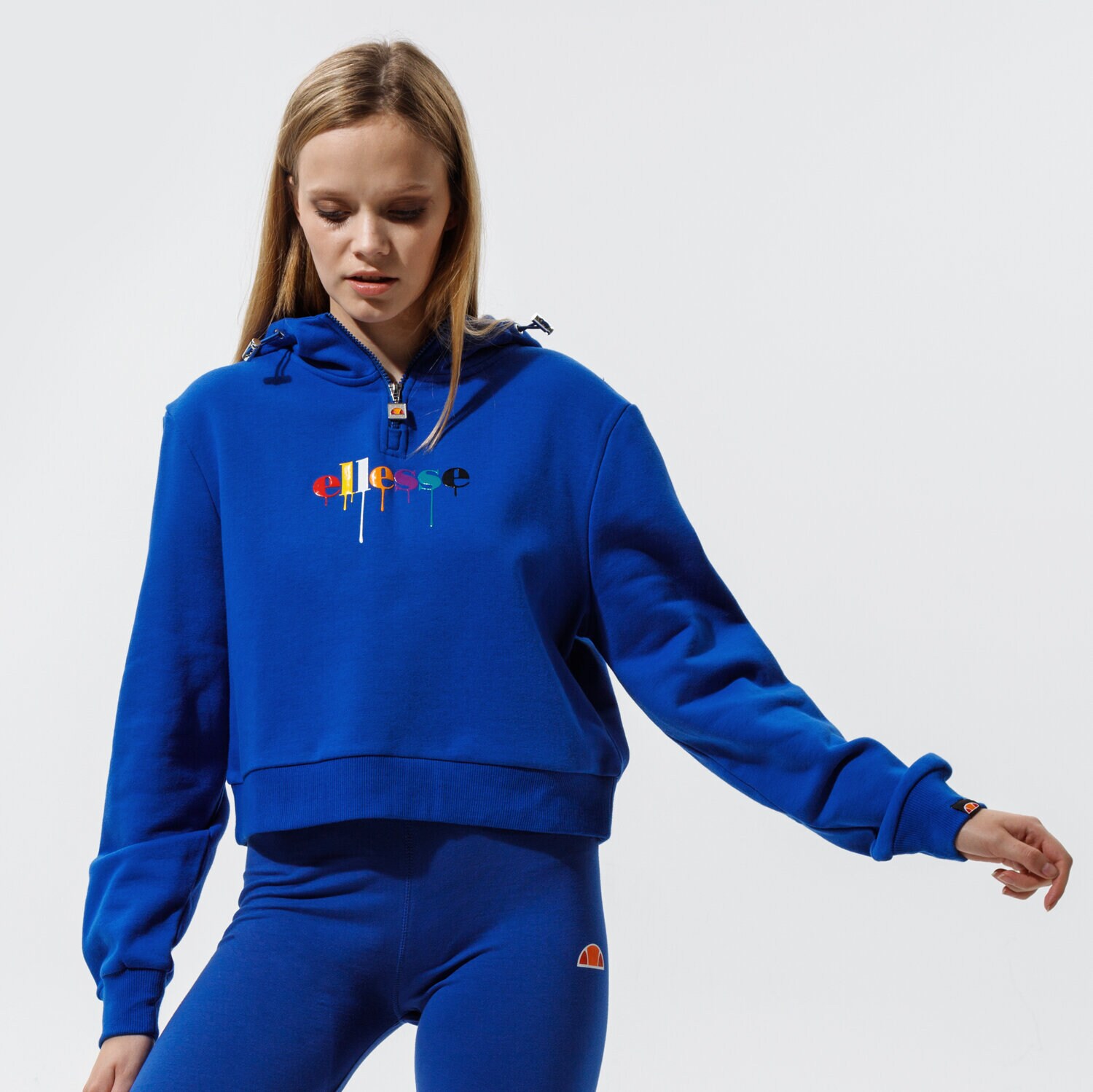 Femei bluză ELLESSE BLUZĂ CU GLUGĂ TOMA OH HOODY BLUE SGI11090402 Albastru