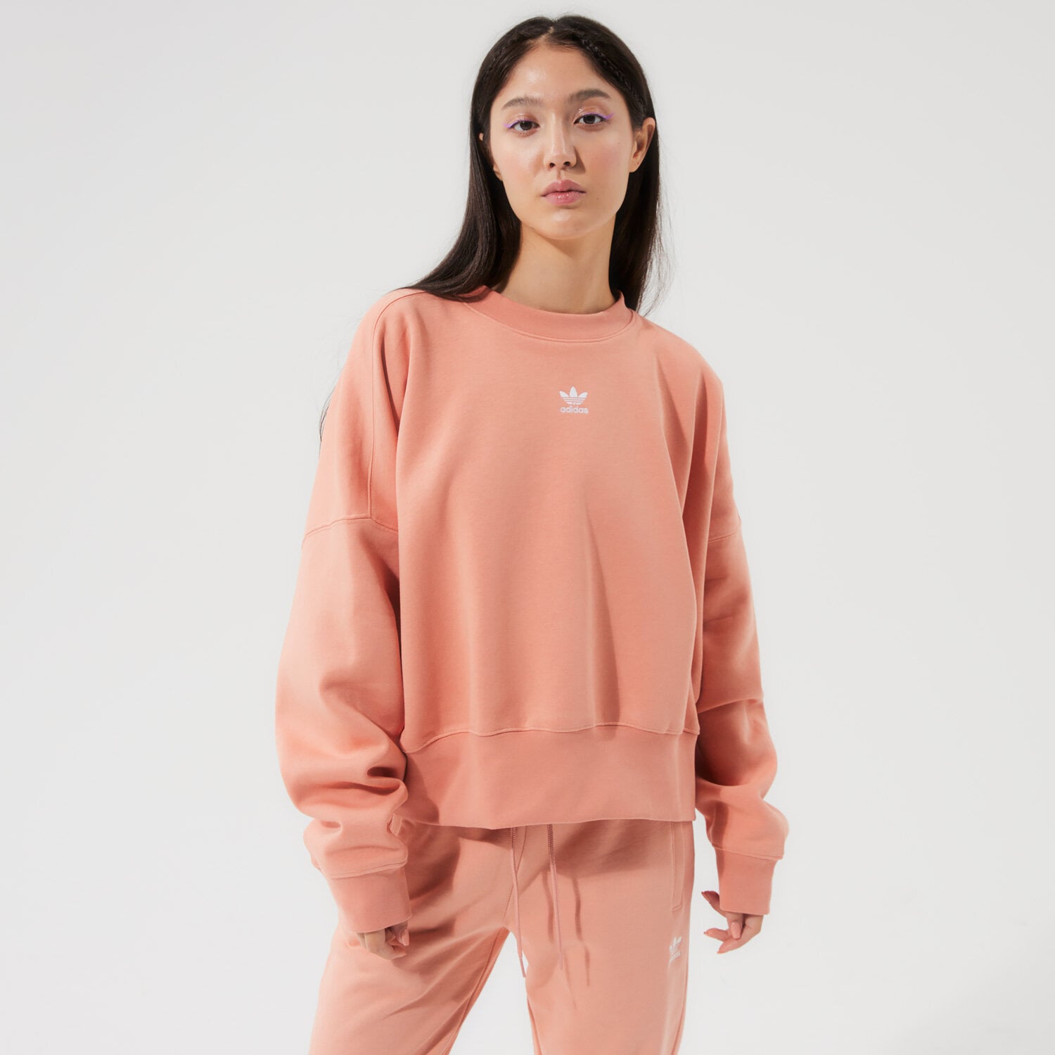 Femei bluză ADIDAS BLUZĂ SWEATSHIRT H06659 Roz
