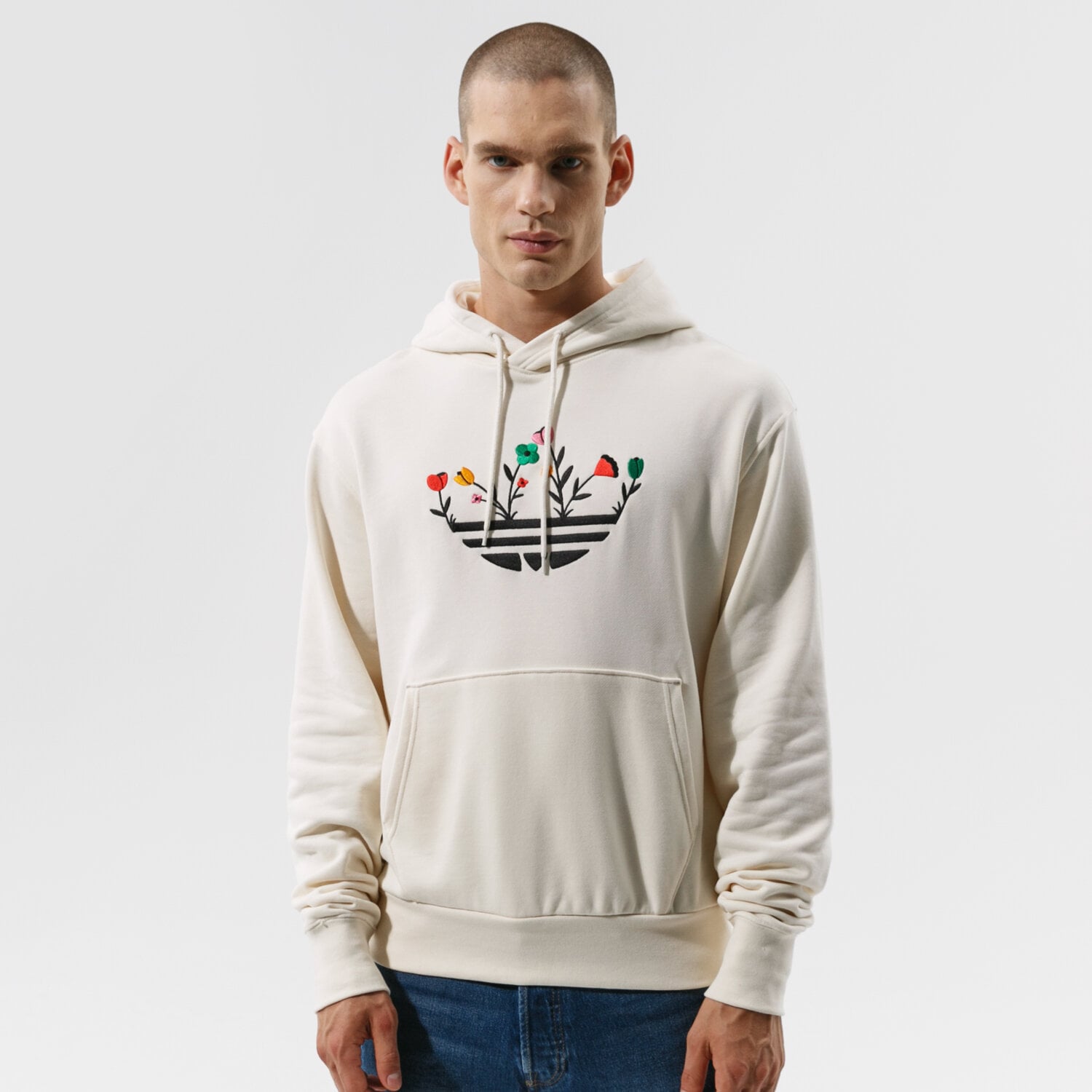 Bărbați bluză ADIDAS BLUZĂ FLORAL TREFOIL H32306 Bej