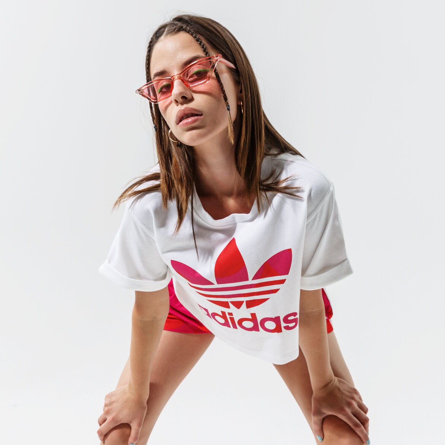 Femei tricou ADIDAS TRICOU CROP TEE H20482 Alb