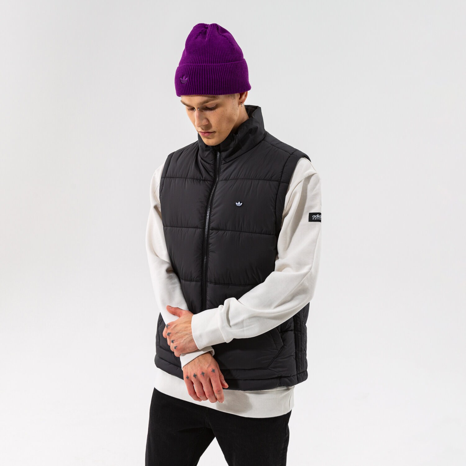 Bărbați veste ADIDAS VESTĂ PADDED VEST H13558 Negru