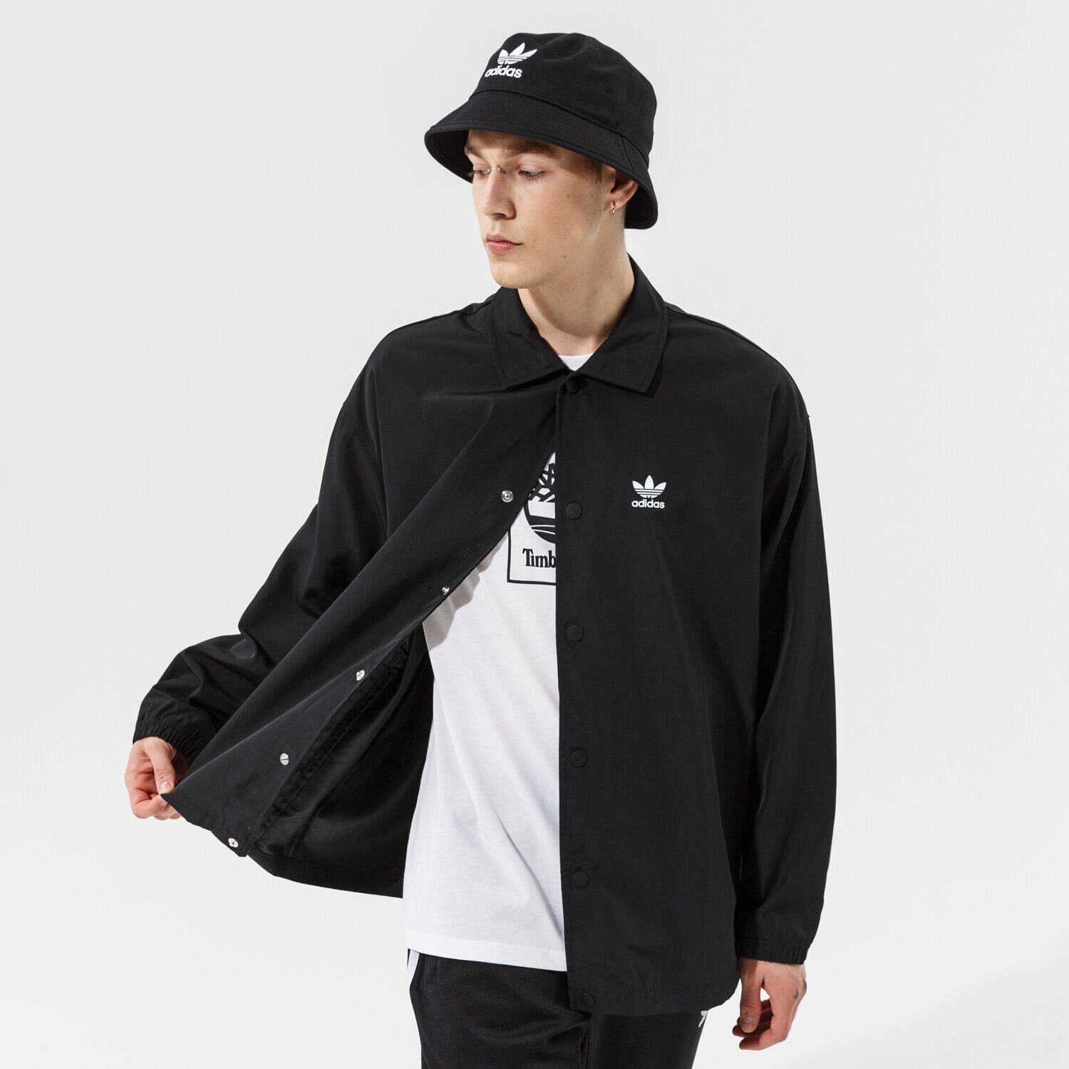 Bărbați jachetă ADIDAS JACHETĂ COACH JACKET H09129 Negru