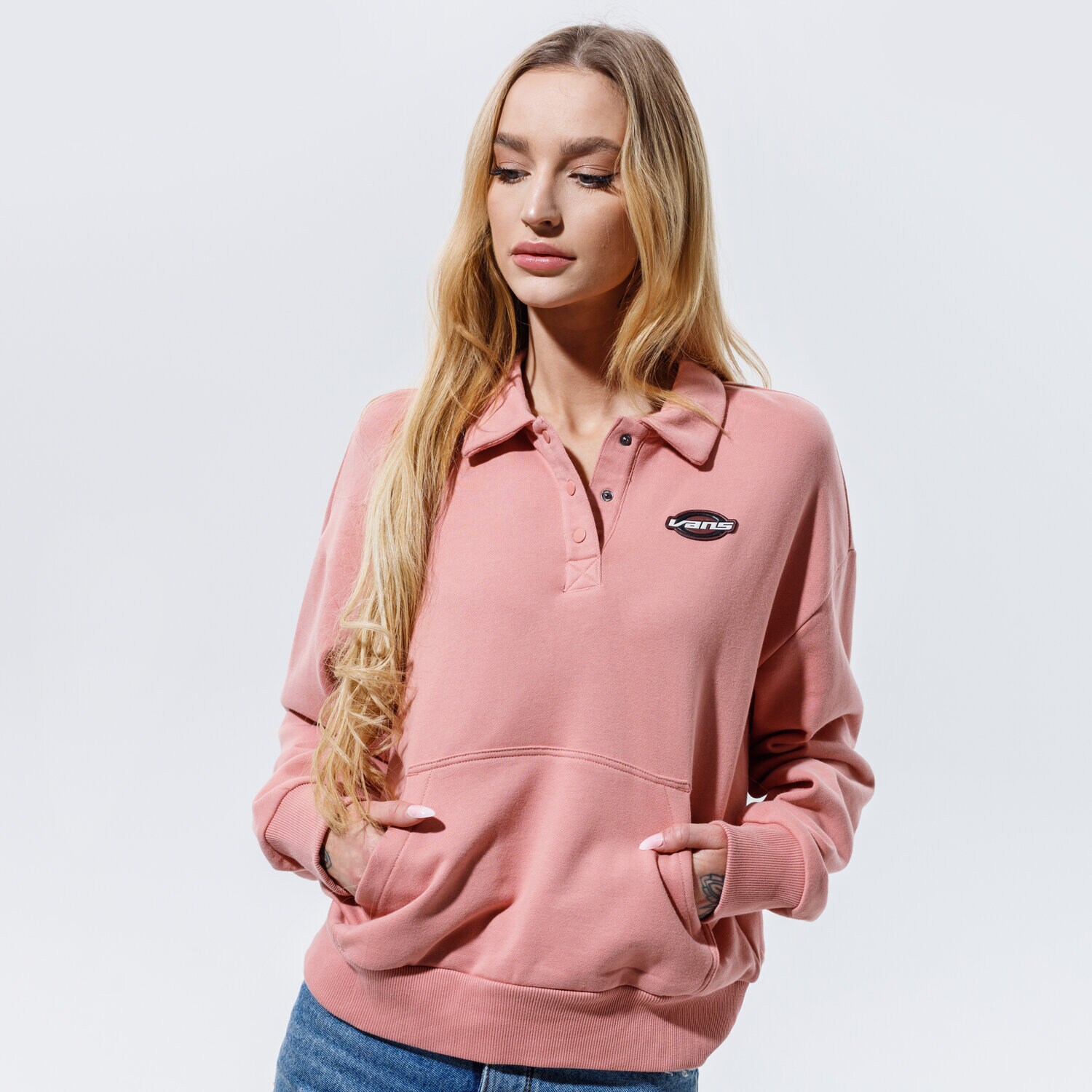 Femei bluză VANS BLUZĂ WM DOME GROWN POLO F VN0A4SATZLS1 Roz