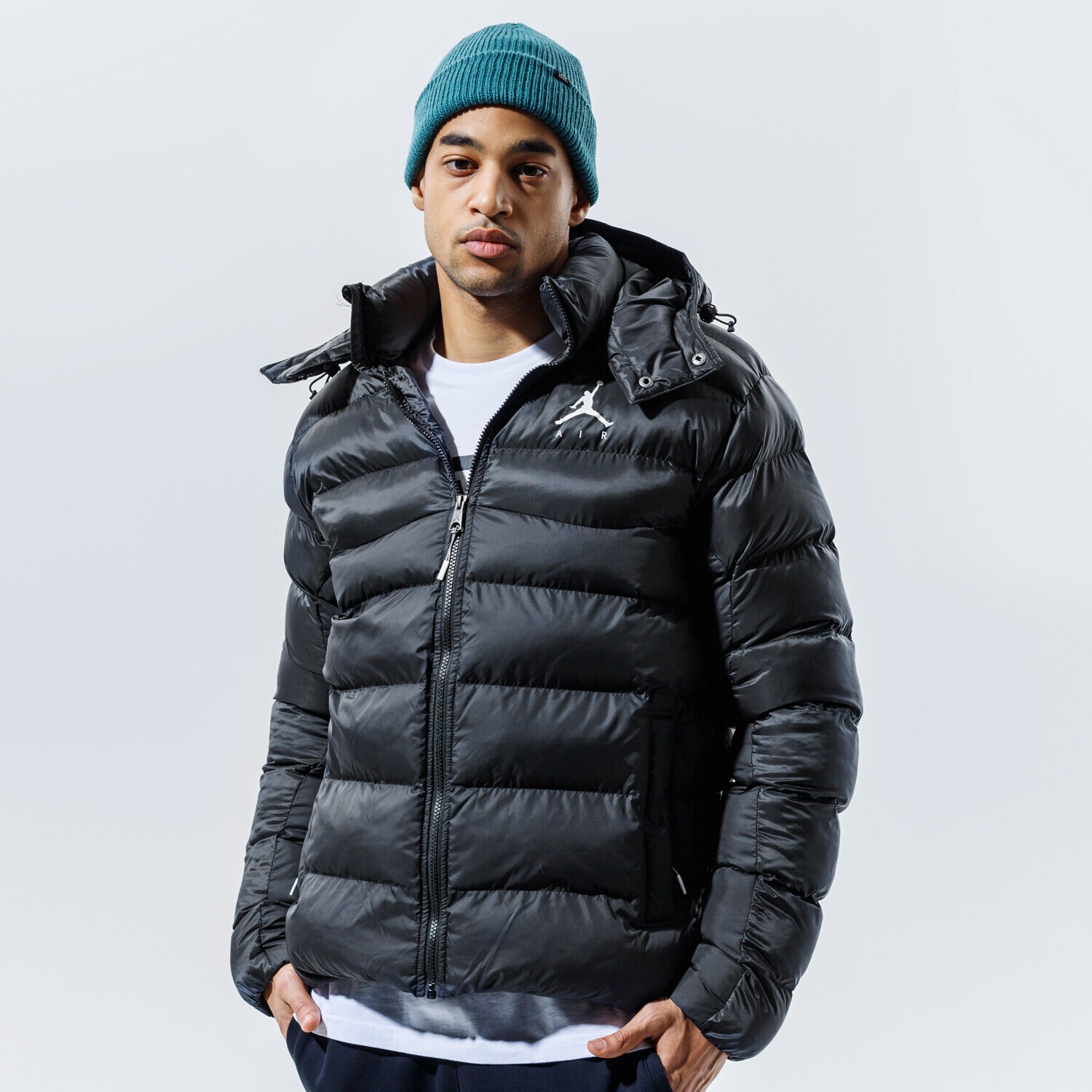Bărbați eacă de iarnă JORDAN JACHETĂ JUMPMAN AIR CK6885-010 Negru