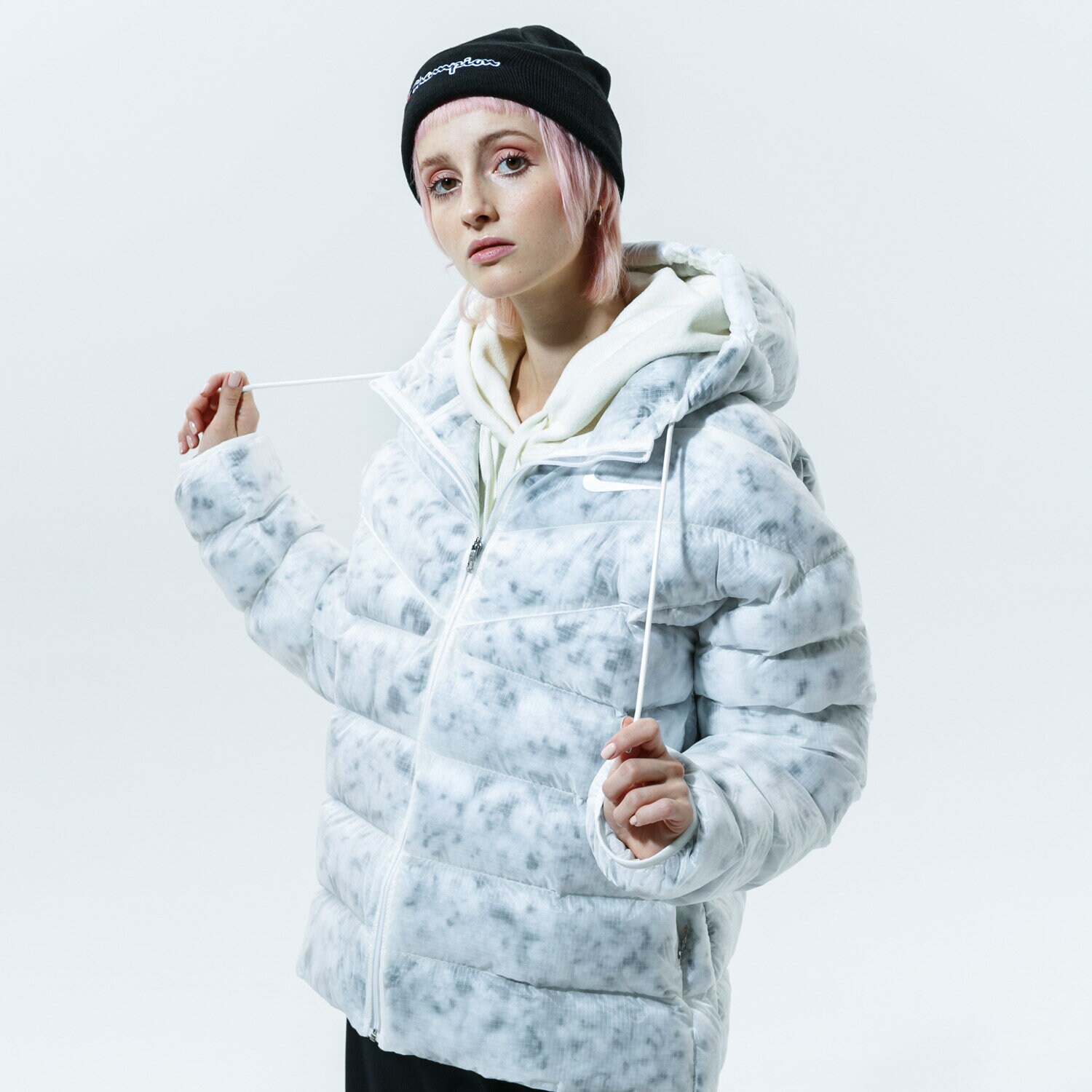 Femei geacă de iarnă NIKE JACHETĂ SINTETICĂ SPORTSWEAR CZ1907-121 Gri
