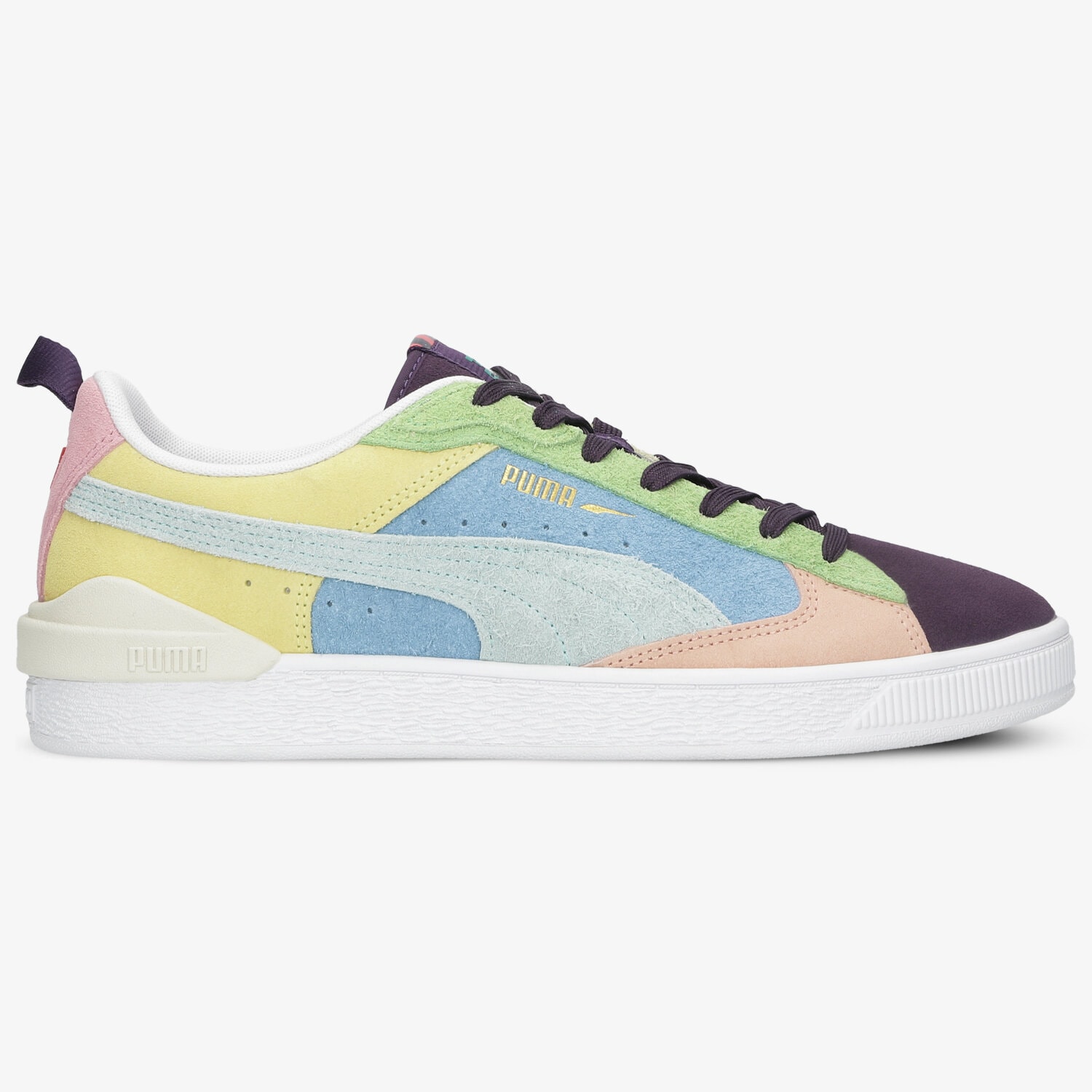 Barbați pantofi sport PUMA SUEDE BLOC WTFORMSTRIPE 38118401 Mulicolor